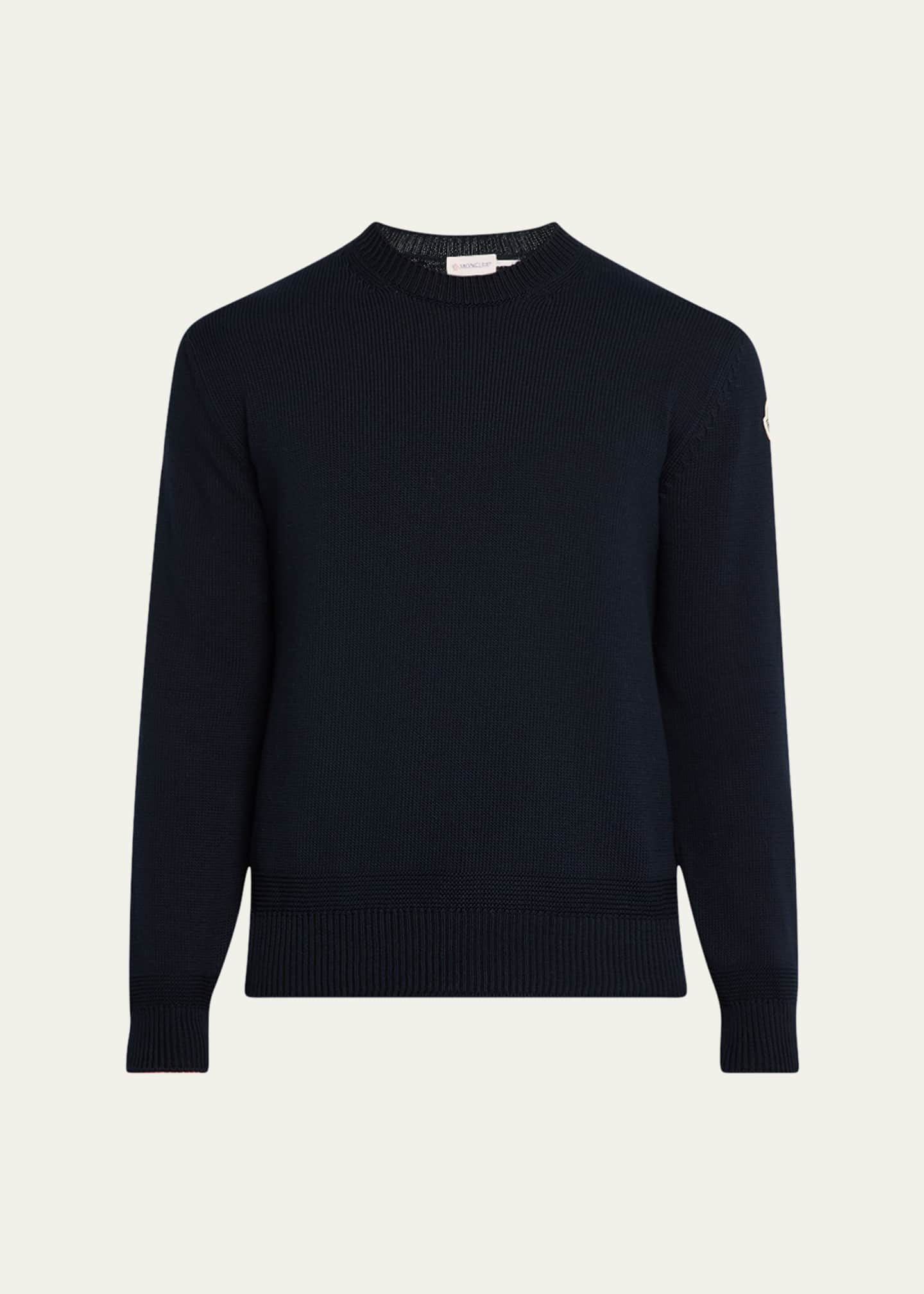 Moncler Men's Cotton Crewneck Sweater Image 1 of 5