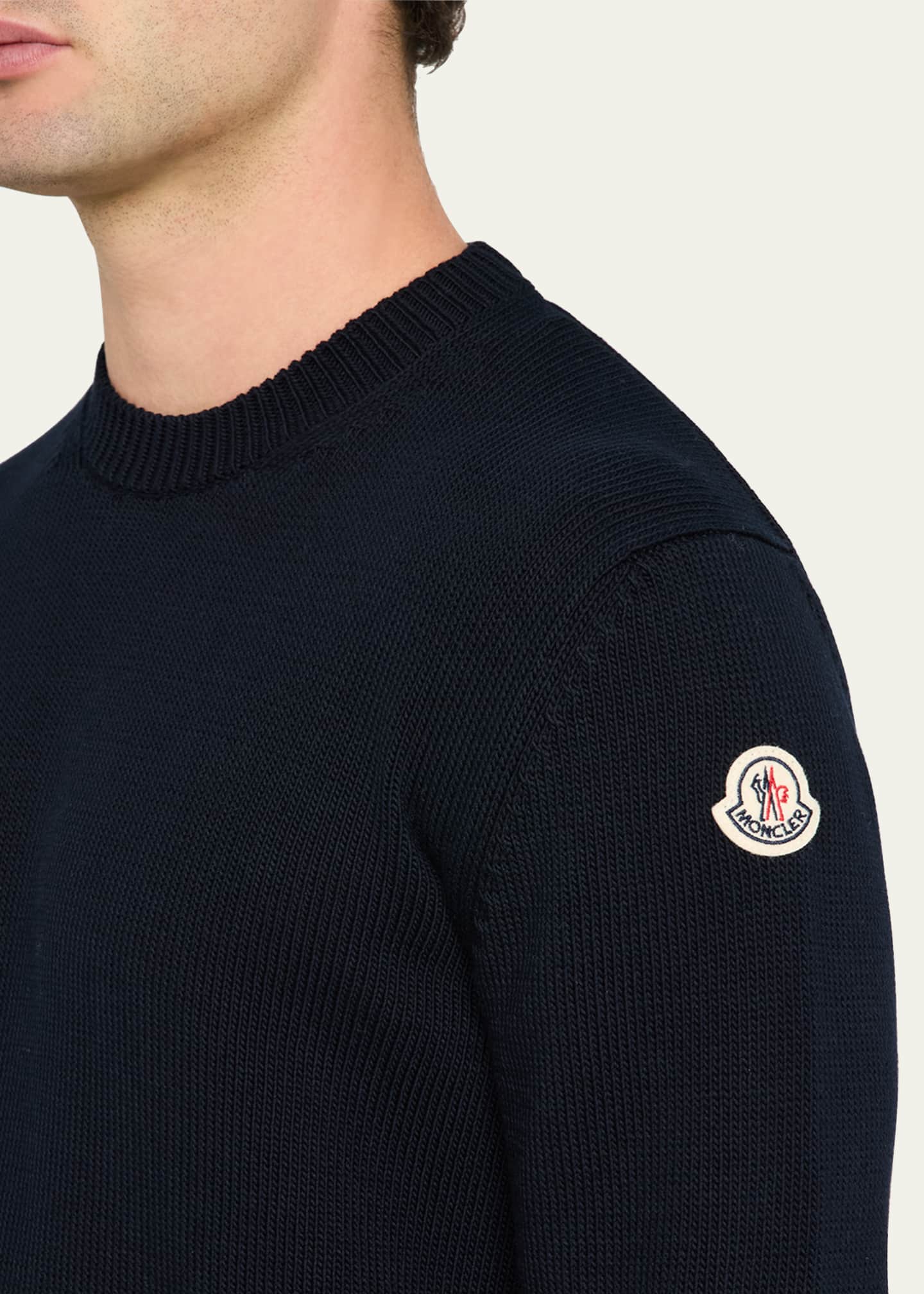 Moncler Men's Cotton Crewneck Sweater Image 5 of 5