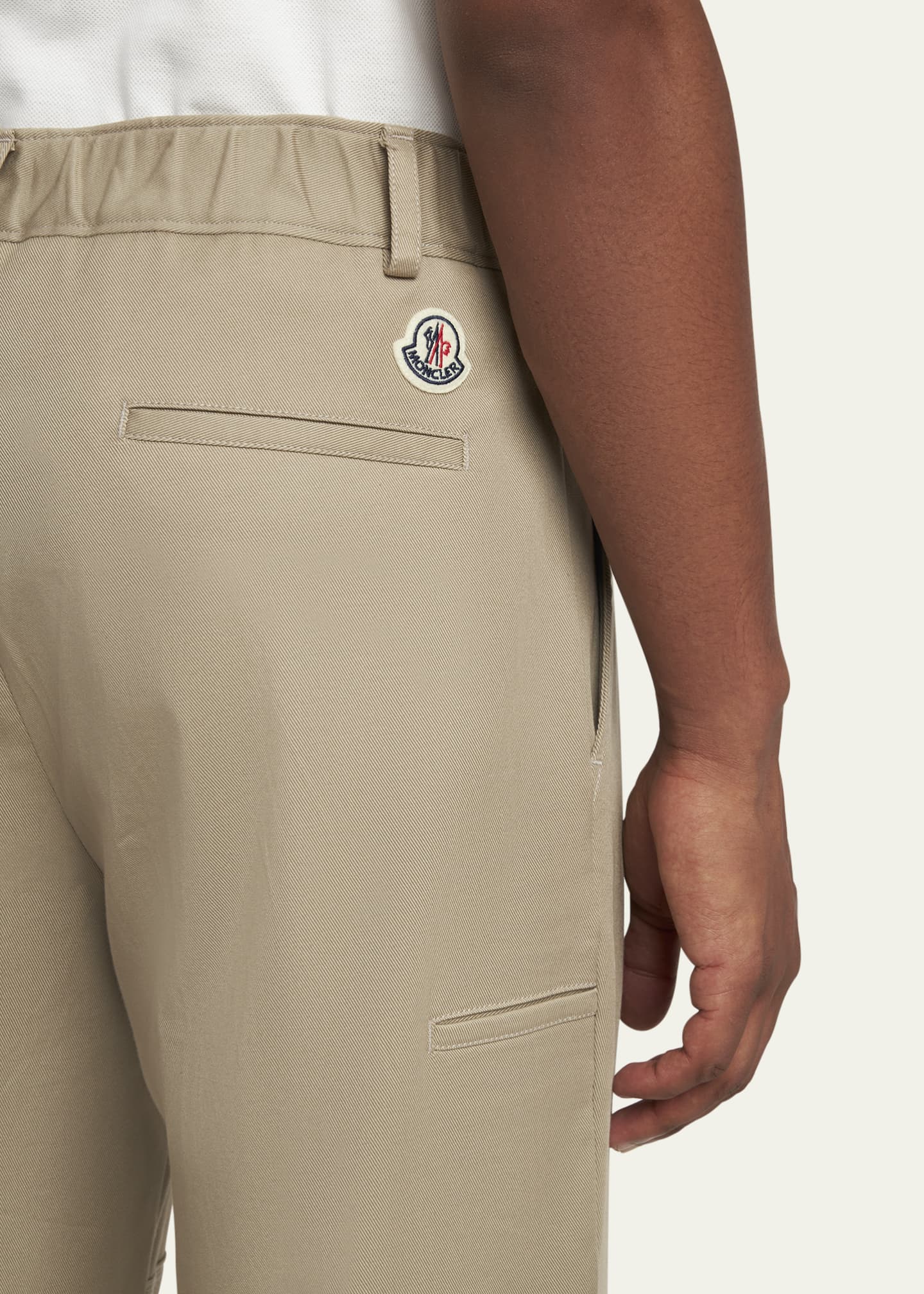 Moncler Men's Stretch Twill Trousers Image 5 of 5