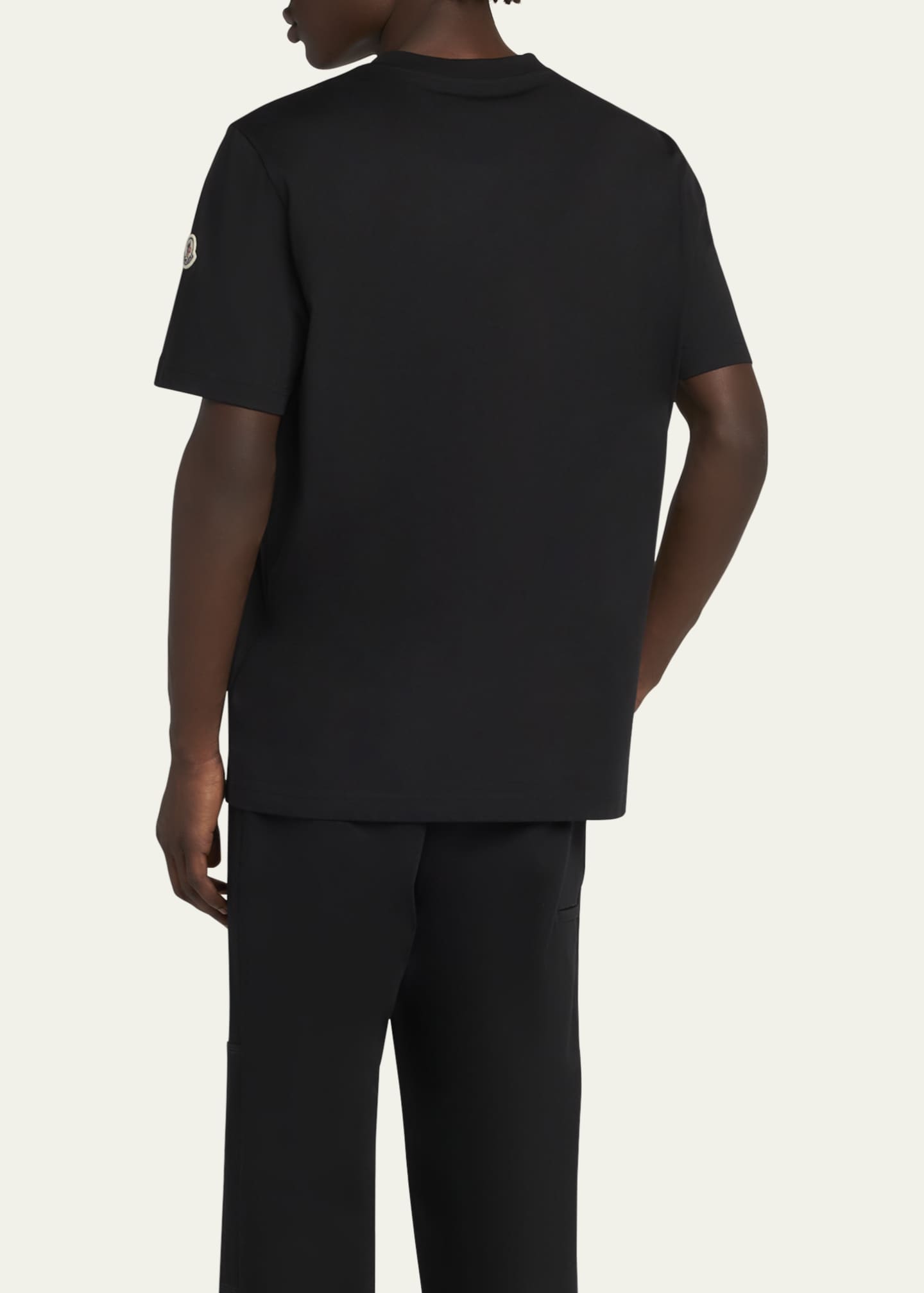 Moncler Men's Embroidered Logo T-Shirt Image 3 of 5