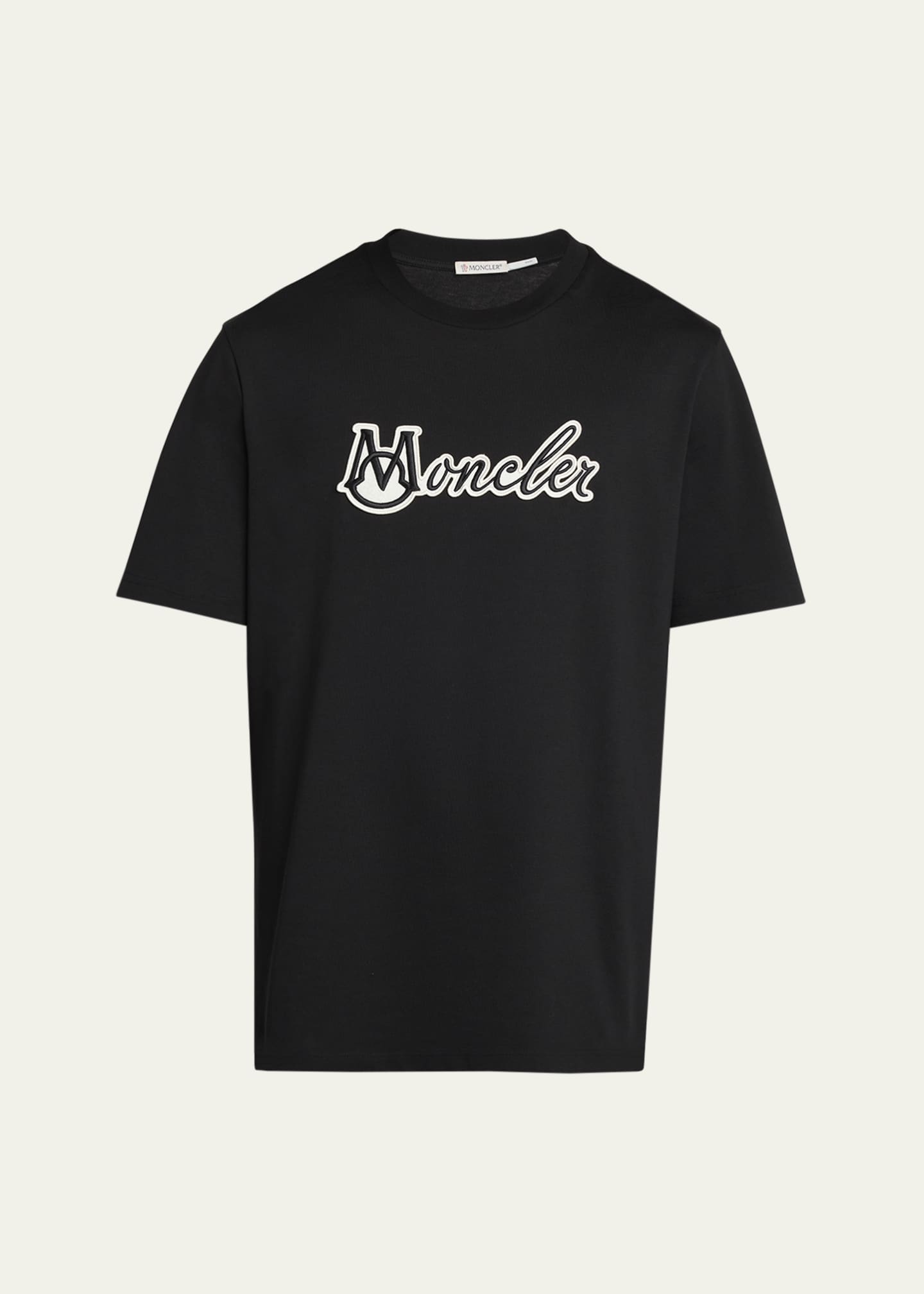 Moncler Men's Embroidered Logo T-Shirt Image 1 of 5