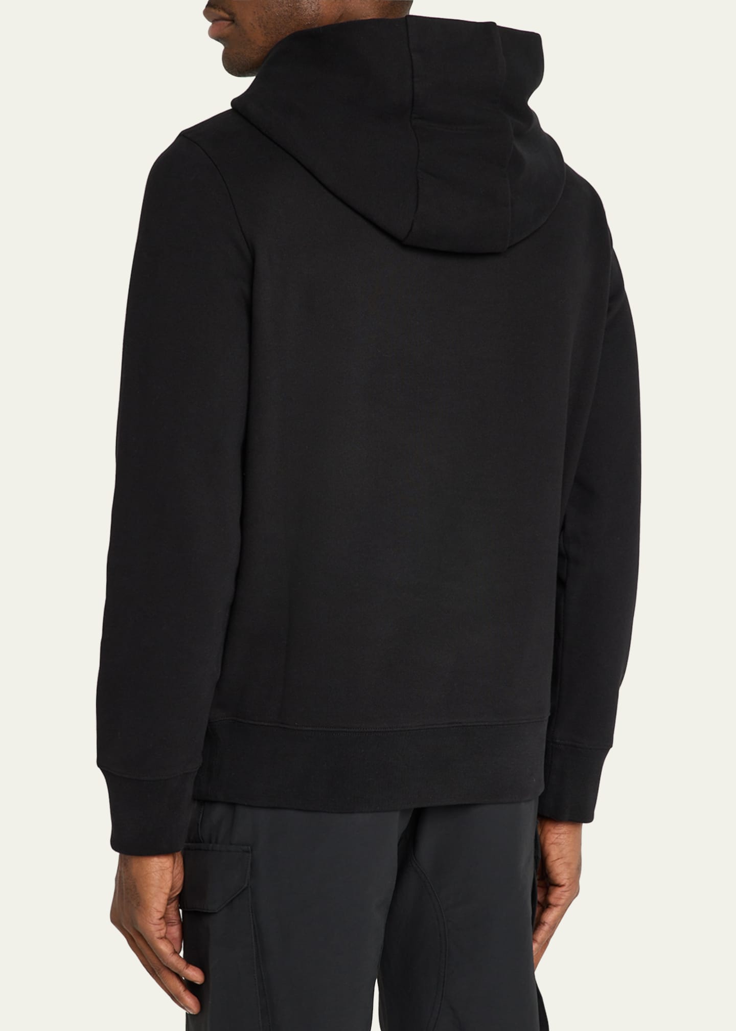 Moncler Men's Cotton Logo Hoodie Image 3 of 5
