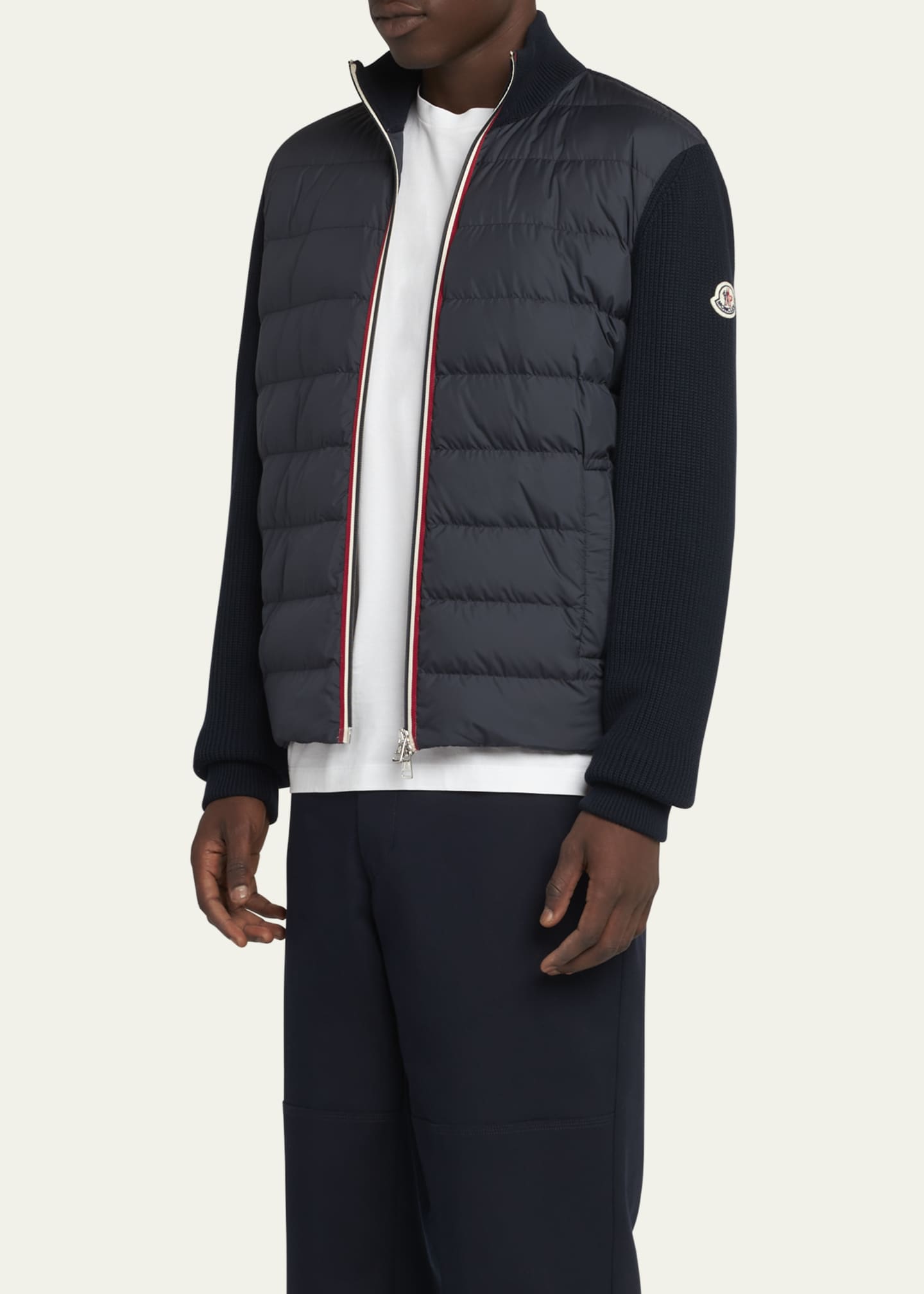 Moncler Men's Down Knit Jacket Image 4 of 5