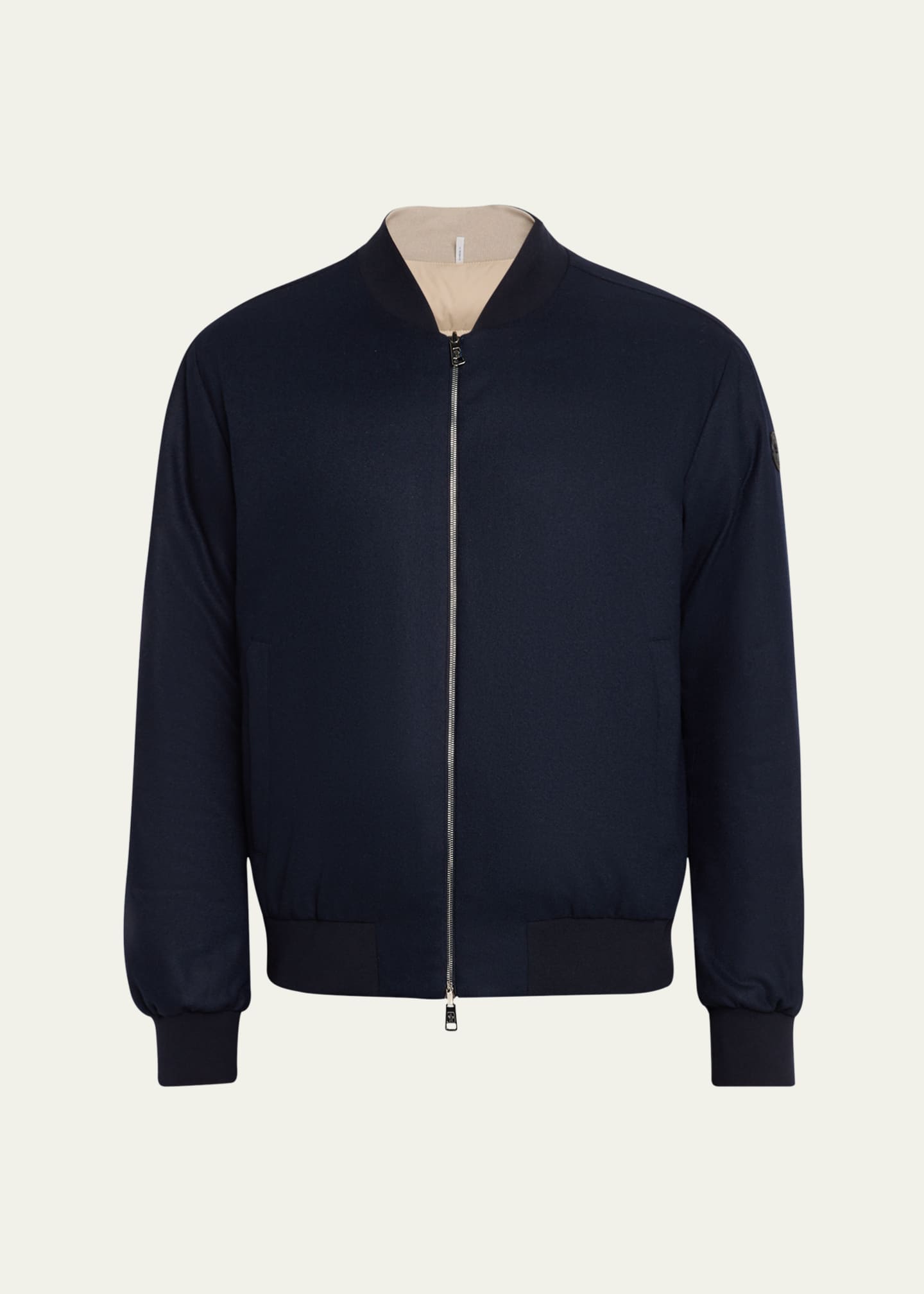 Moncler Men's Villerest Cashmere Bomber Jacket Image 1 of 5