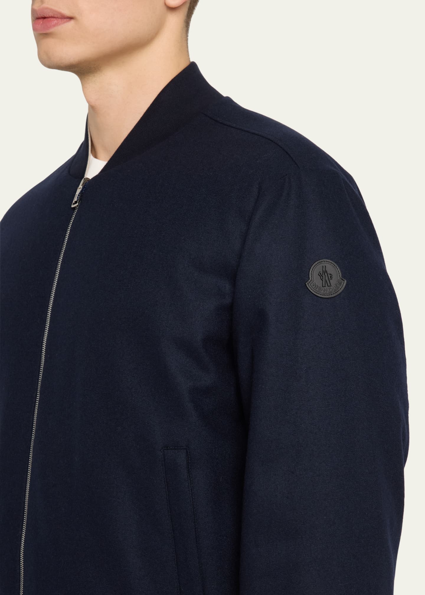 Moncler Men's Villerest Cashmere Bomber Jacket Image 5 of 5
