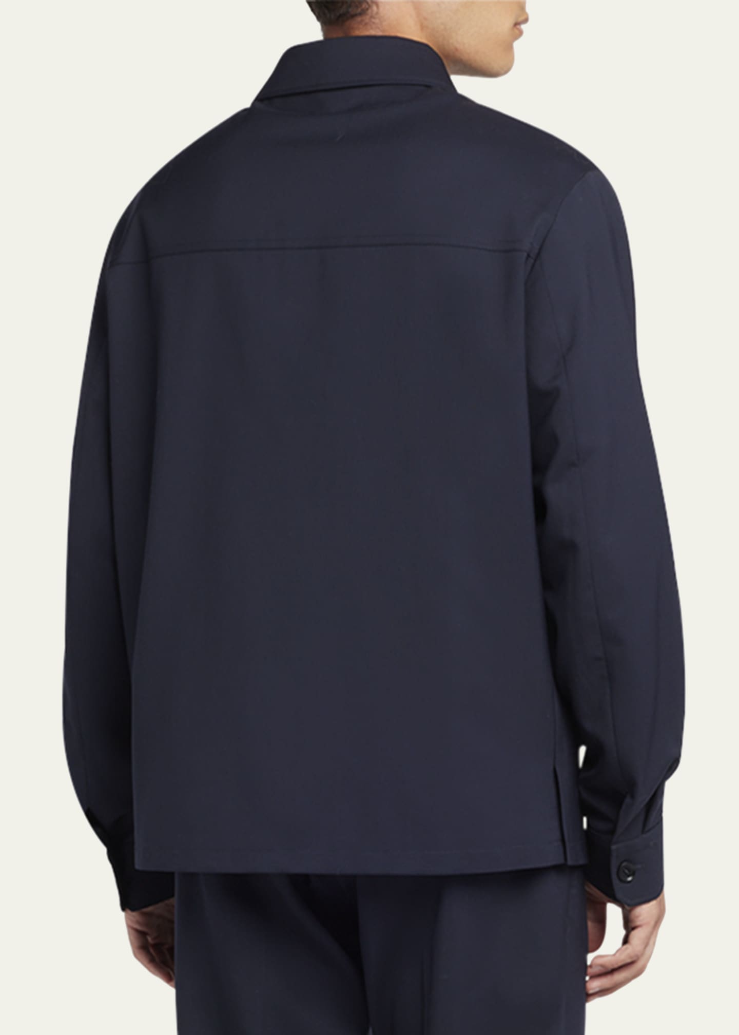 Moncler Men's Two-Pocket Casual Button-Down Shirt Image 3 of 5