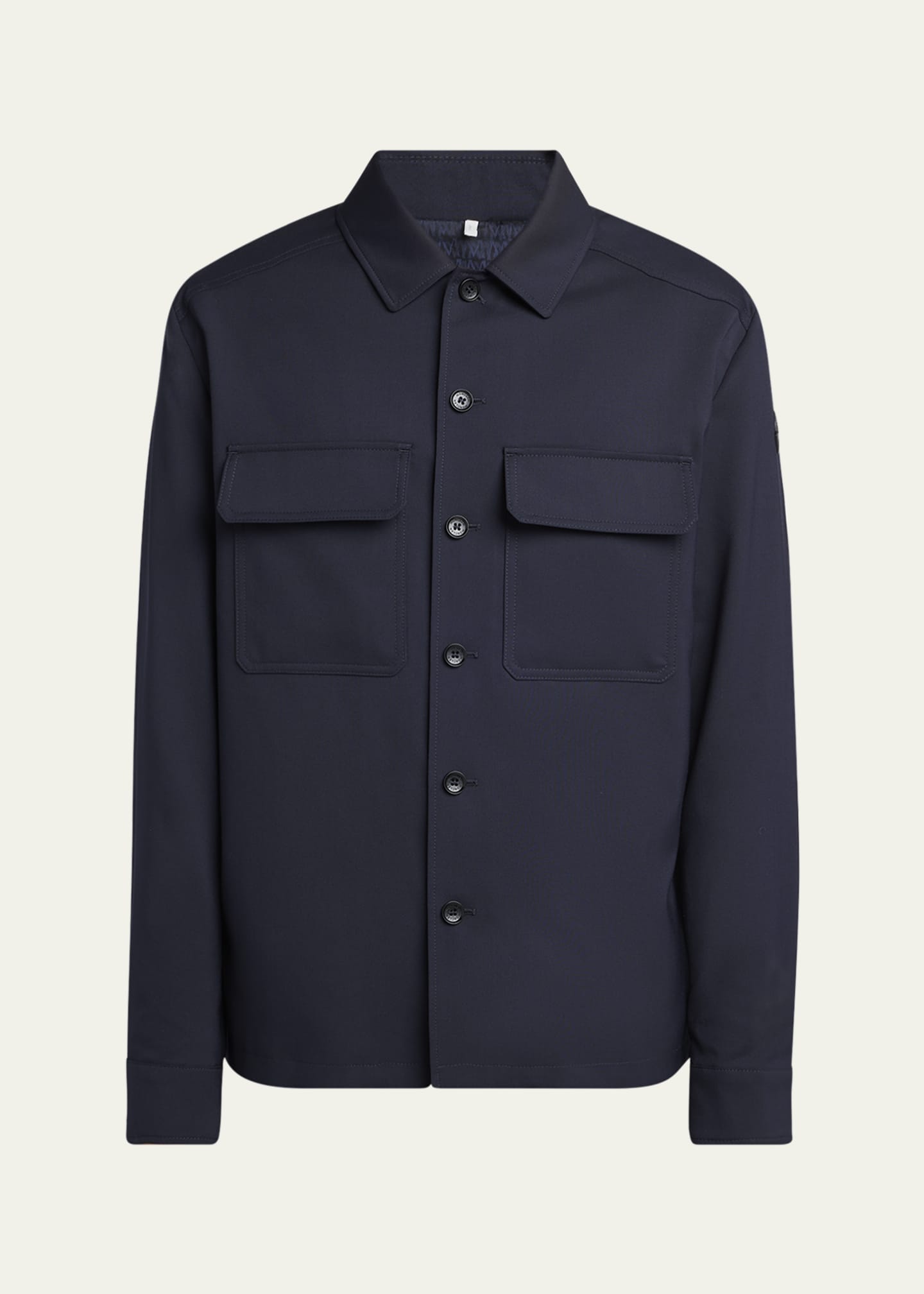 Moncler Men's Two-Pocket Casual Button-Down Shirt Image 1 of 5
