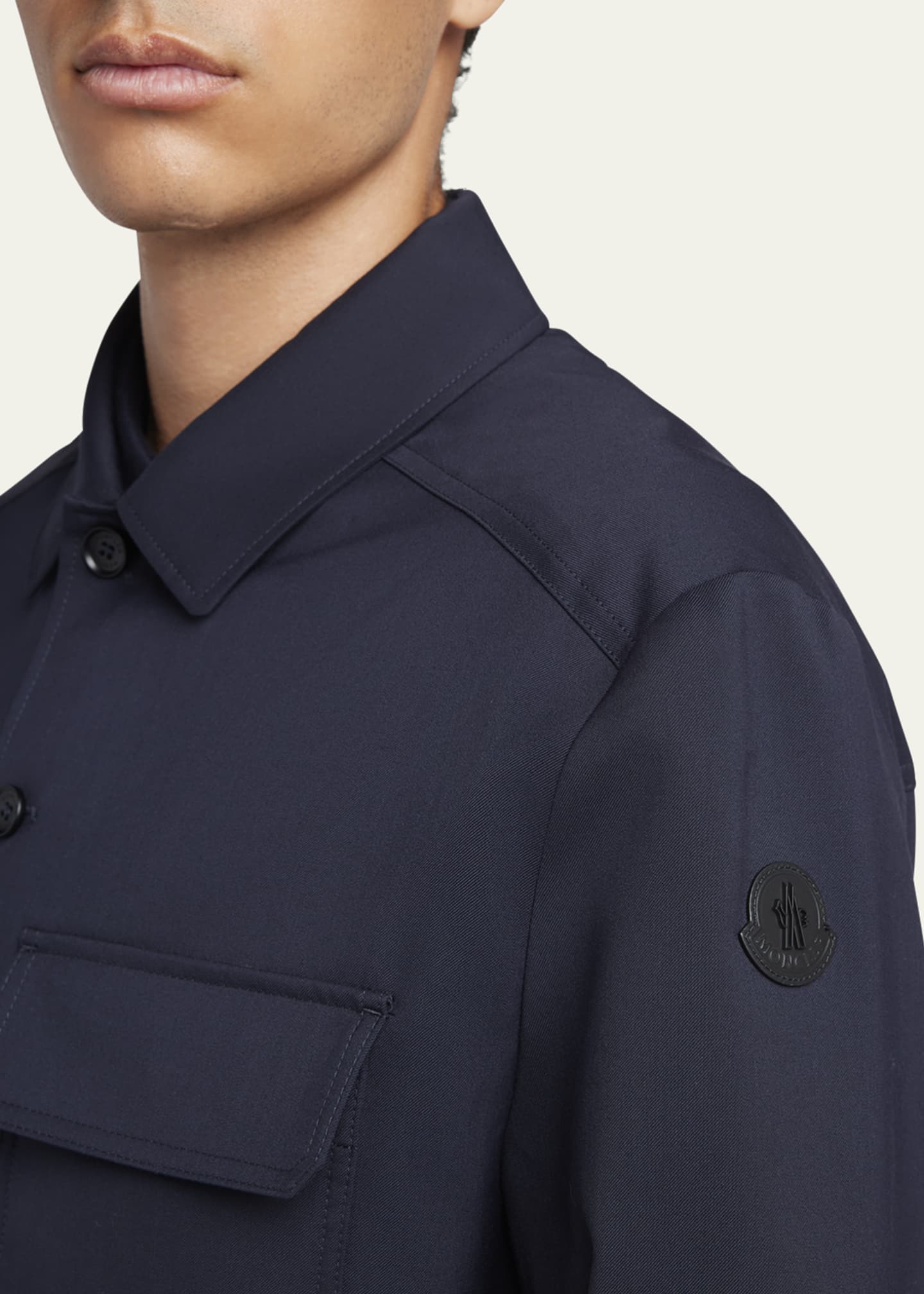 Moncler Men's Two-Pocket Casual Button-Down Shirt Image 5 of 5