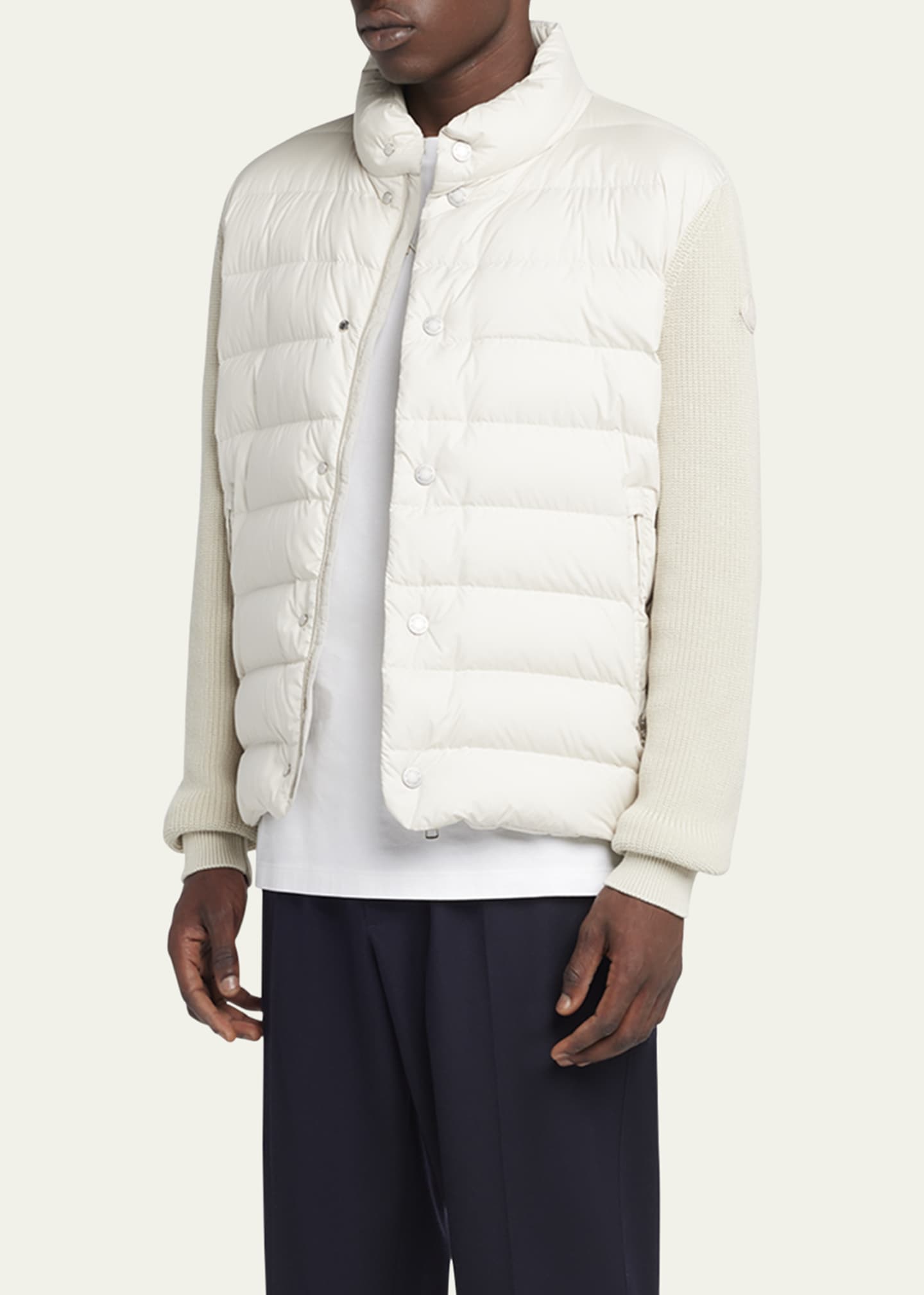 Moncler Men's Down Knit Combo Jacket Image 2 of 5