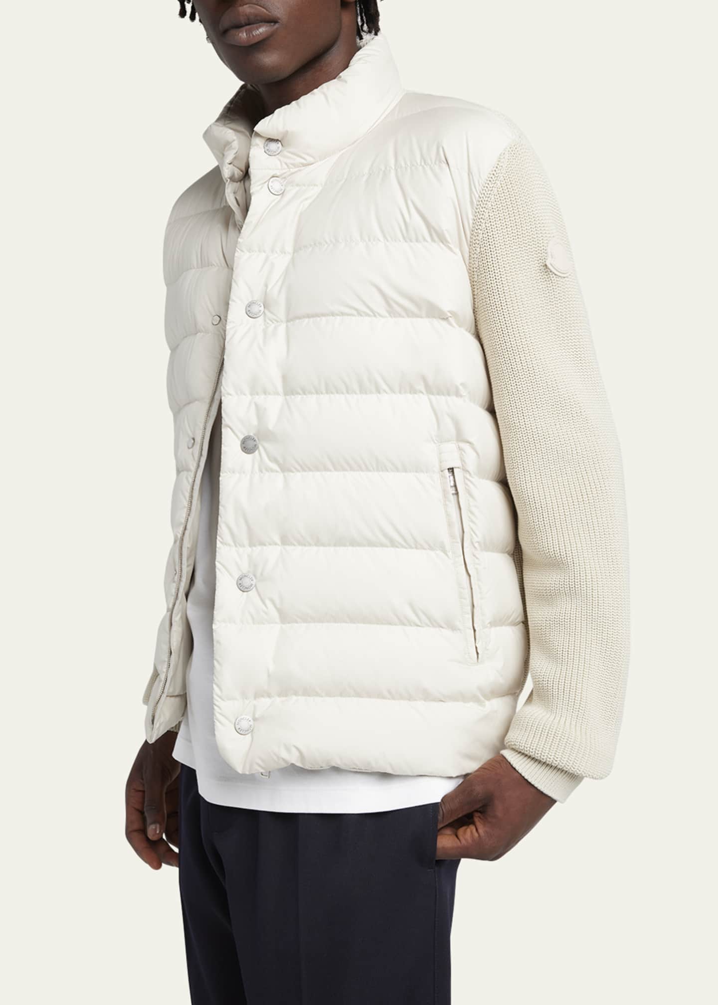 Moncler Men's Down Knit Combo Jacket Image 4 of 5