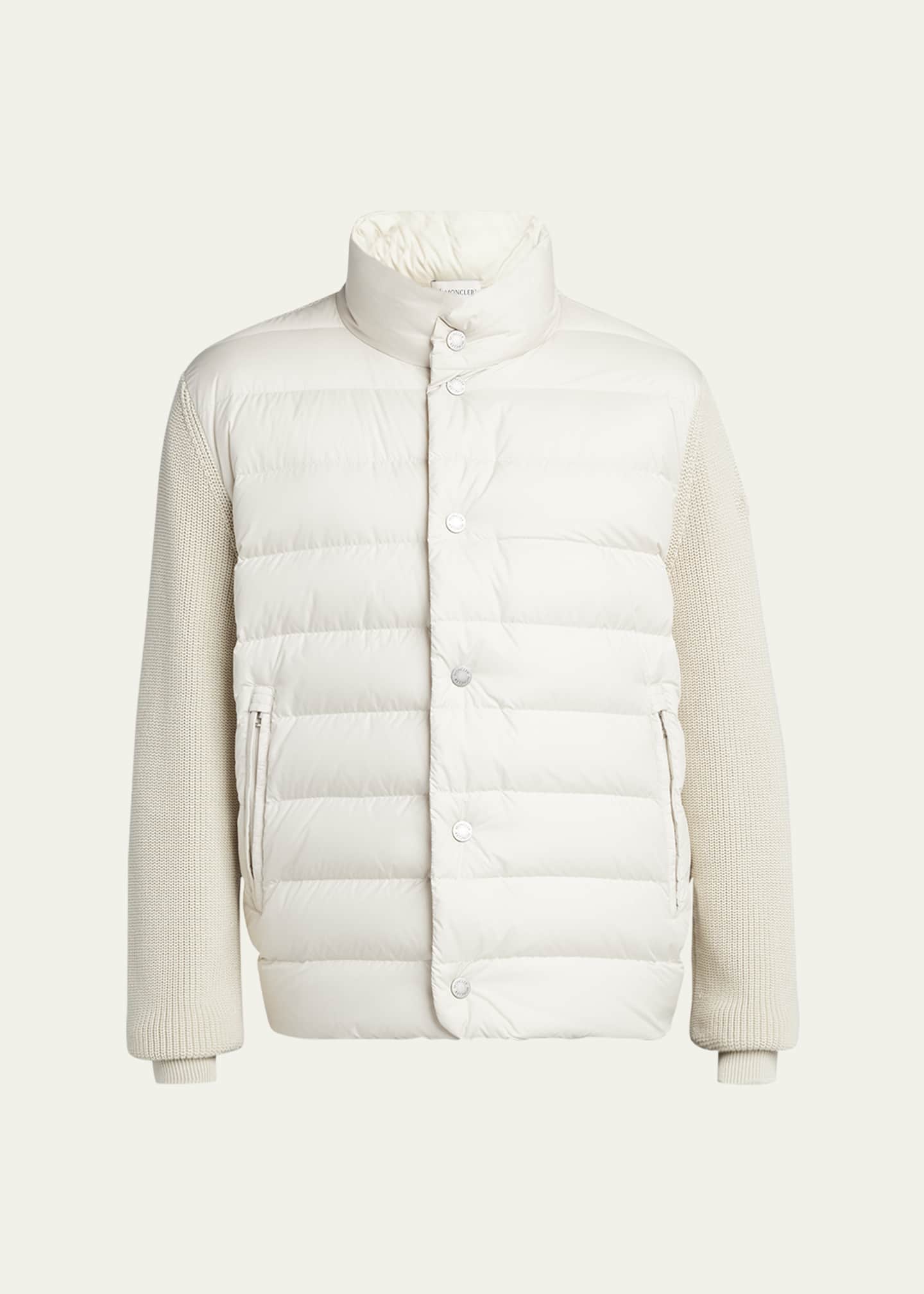 Moncler Men's Down Knit Combo Jacket Image 1 of 5