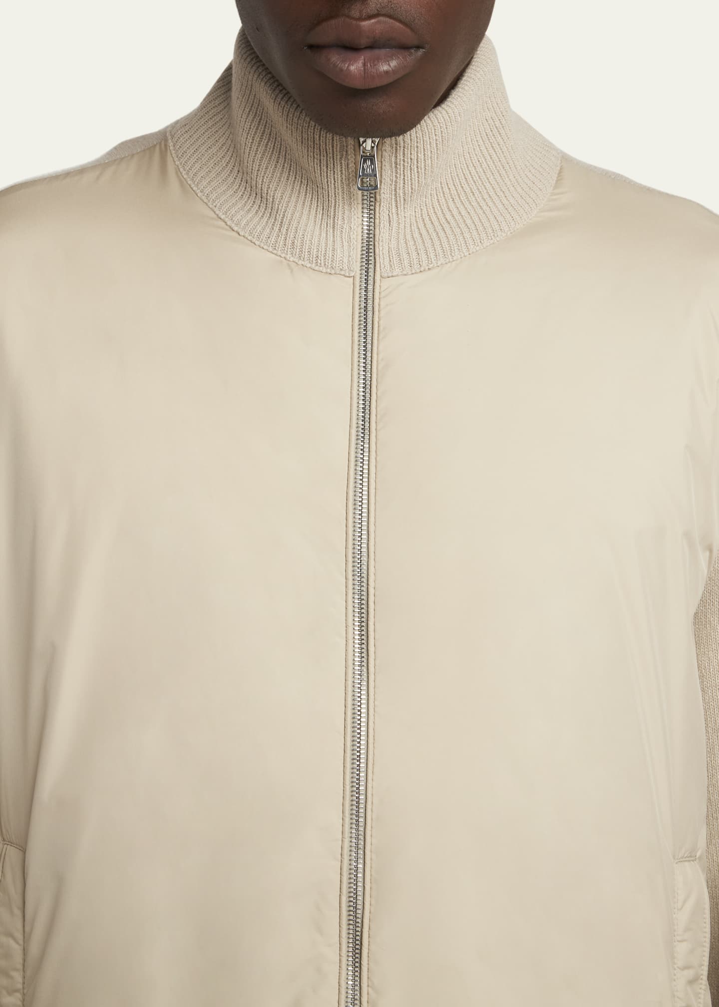 Moncler Men's Knit Down Jacket Image 5 of 5