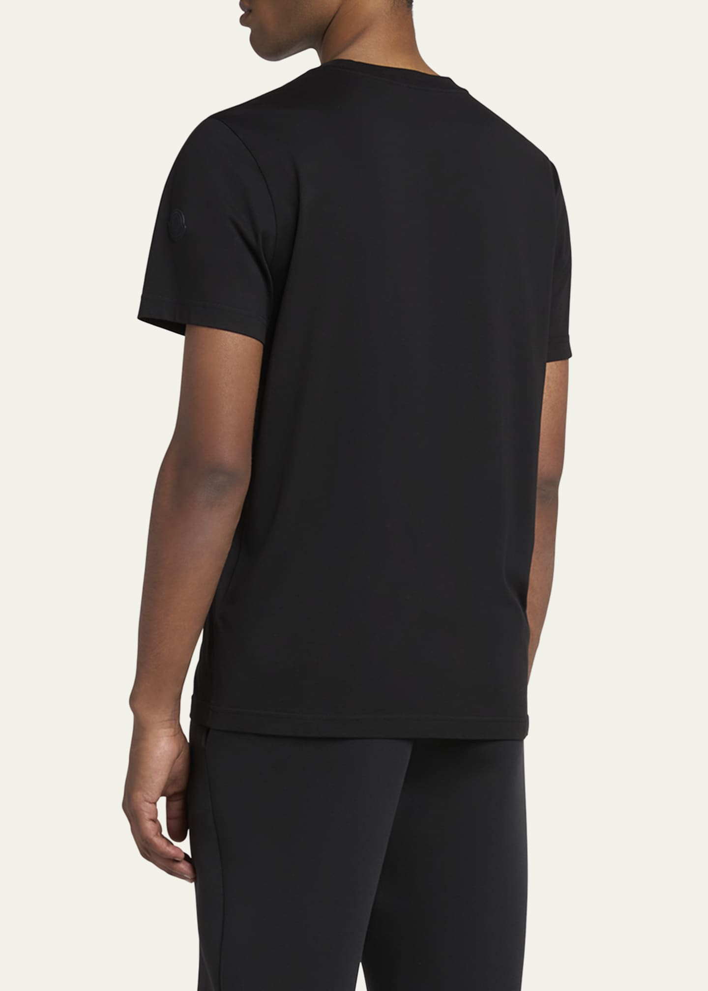 Moncler Men's Cotton Faded Logo T-Shirt Image 3 of 5