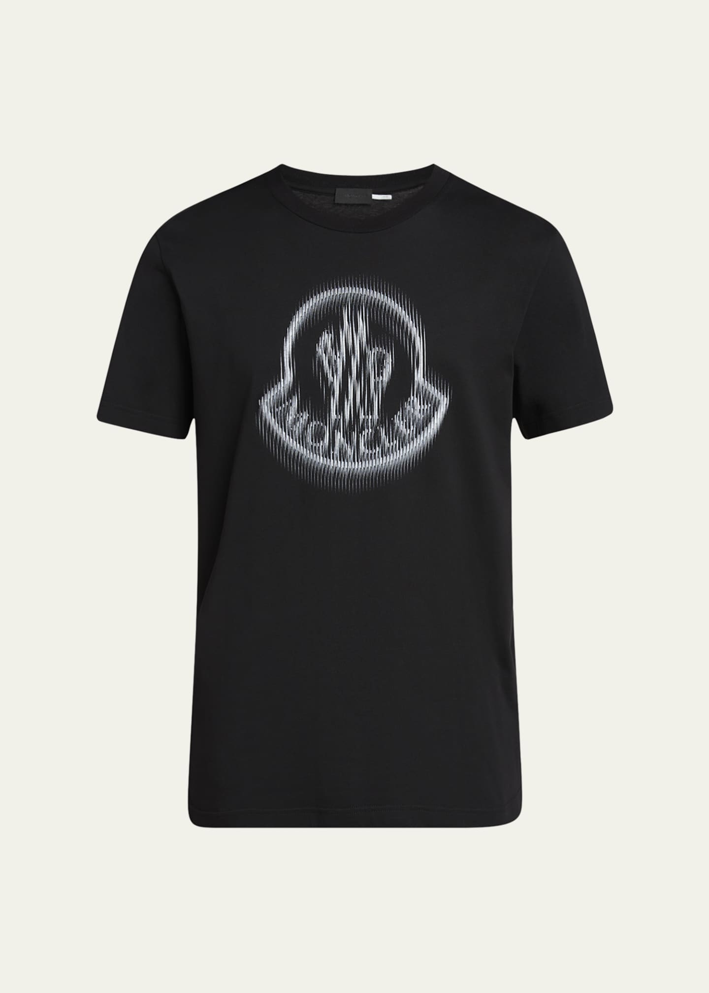 Moncler Men's Cotton Faded Logo T-Shirt Image 1 of 5