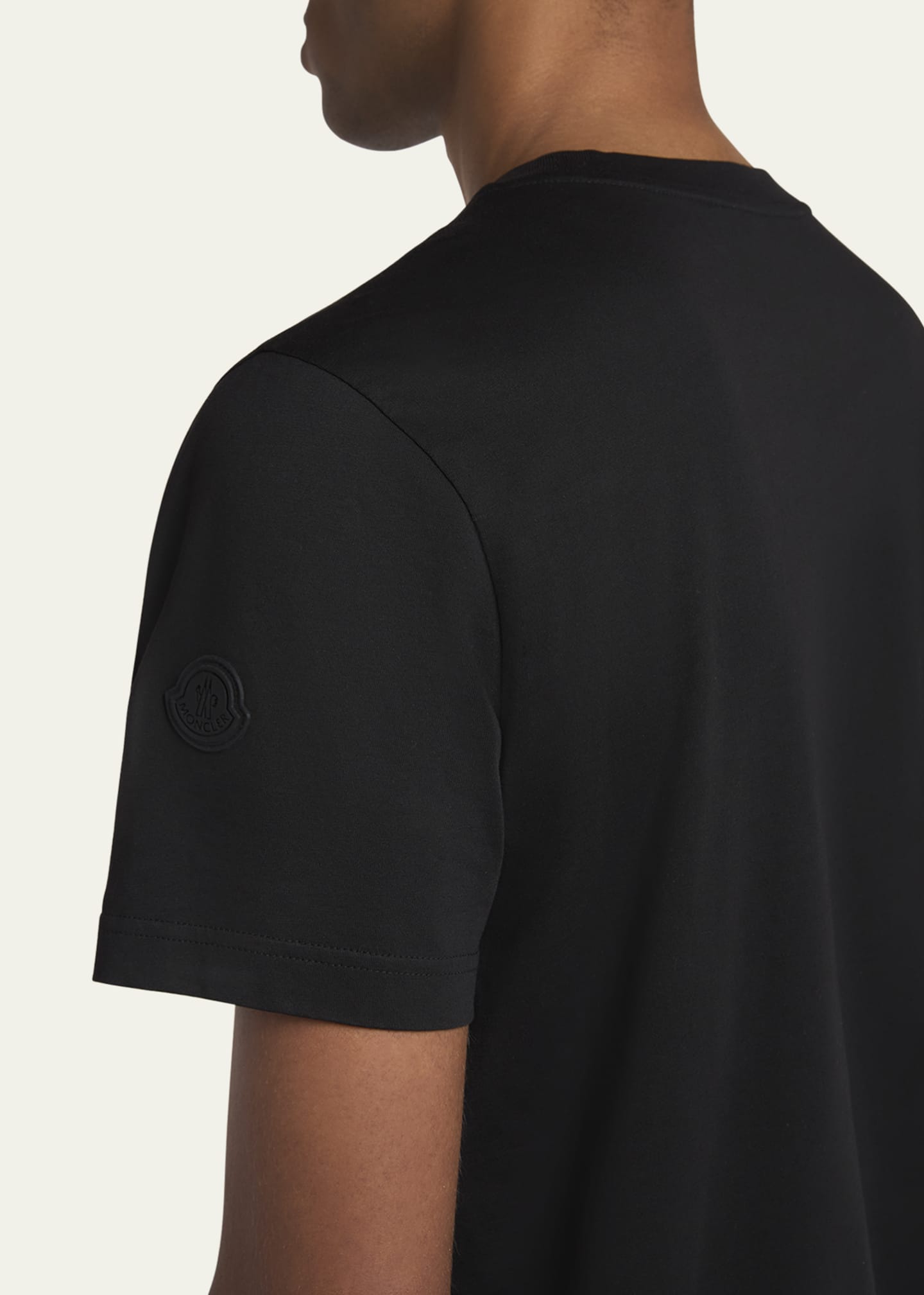 Moncler Men's Cotton Faded Logo T-Shirt Image 5 of 5