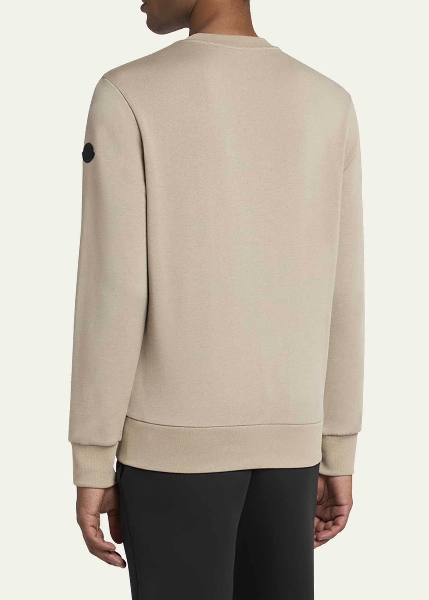 Moncler Men's Cotton Faded Logo Sweatshirt Image 3 of 5