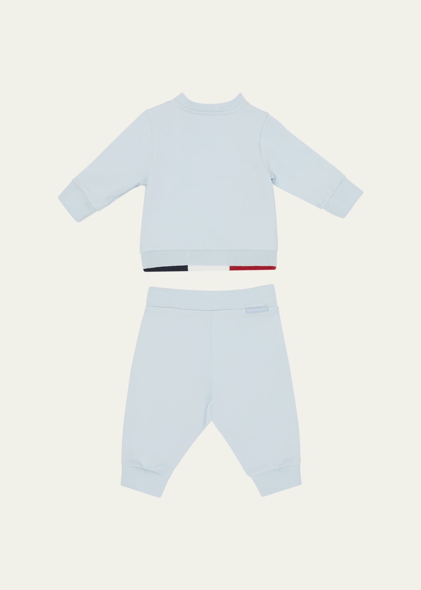 Moncler Boy's Logo Sweatshirt and Pants Set, Size 3M-3 Image 2 of 3