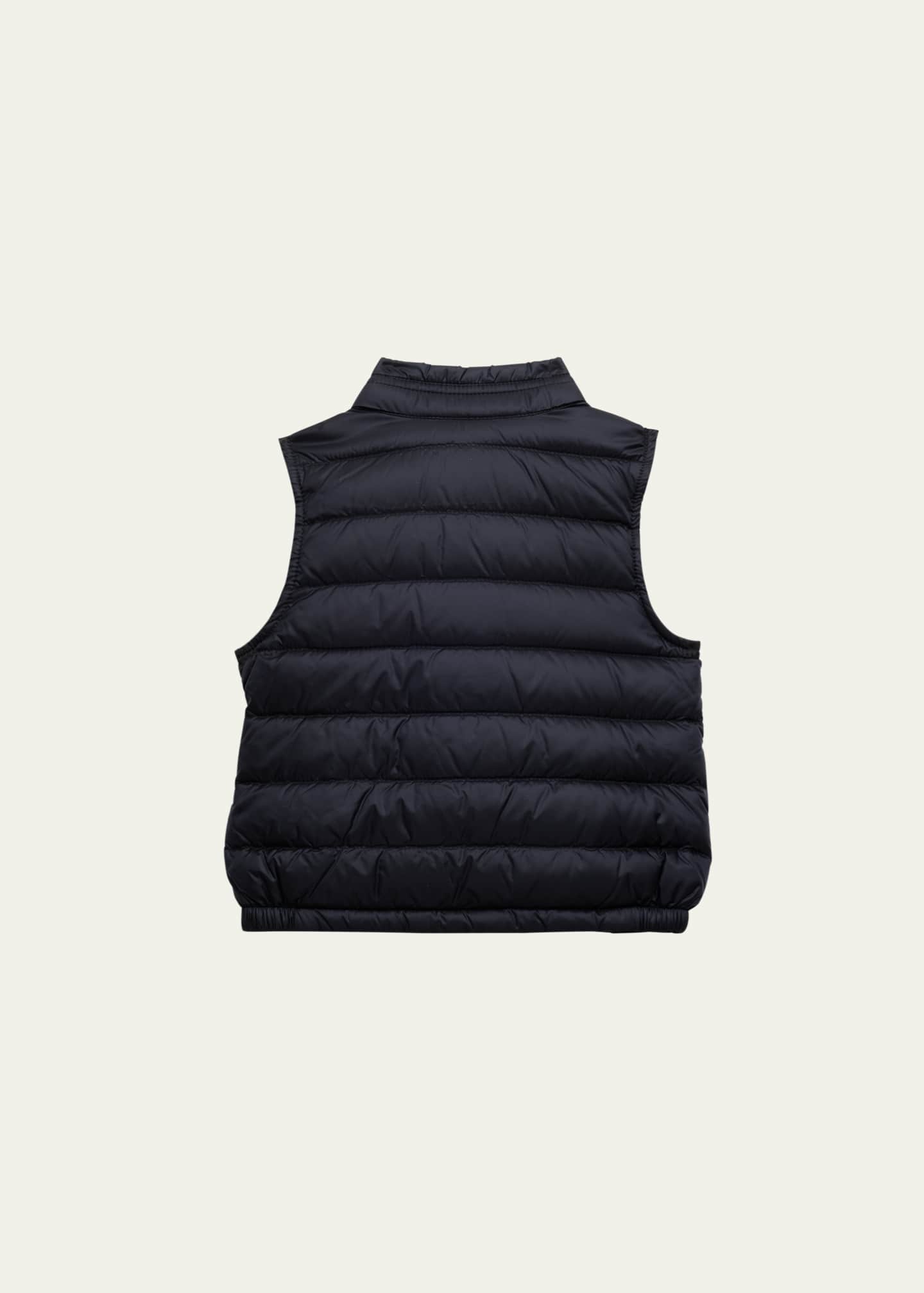 Moncler Boy's Amaury Puffer Vest, Size 6M-3 Image 2 of 3