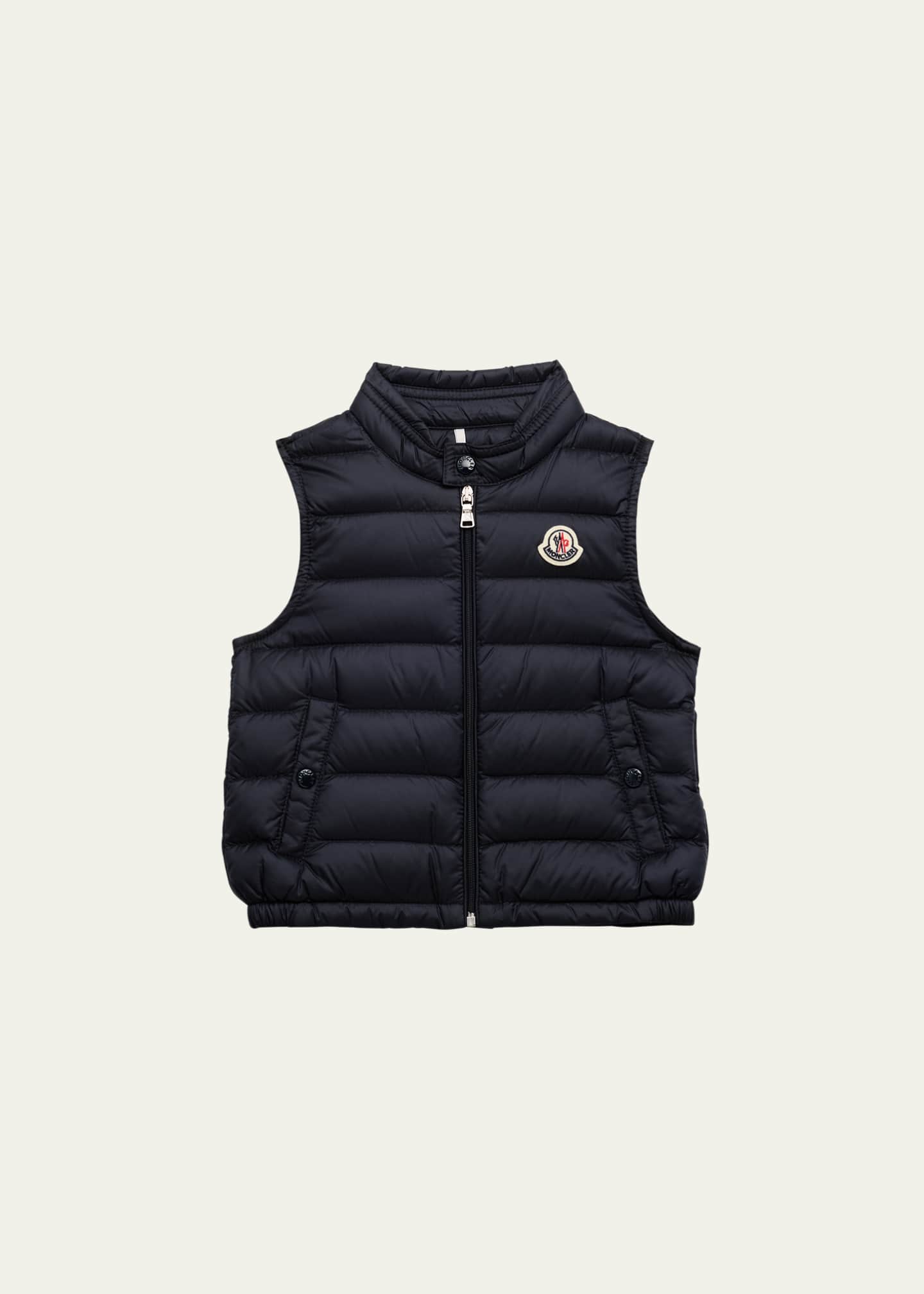Moncler Boy's Amaury Puffer Vest, Size 6M-3 Image 1 of 3