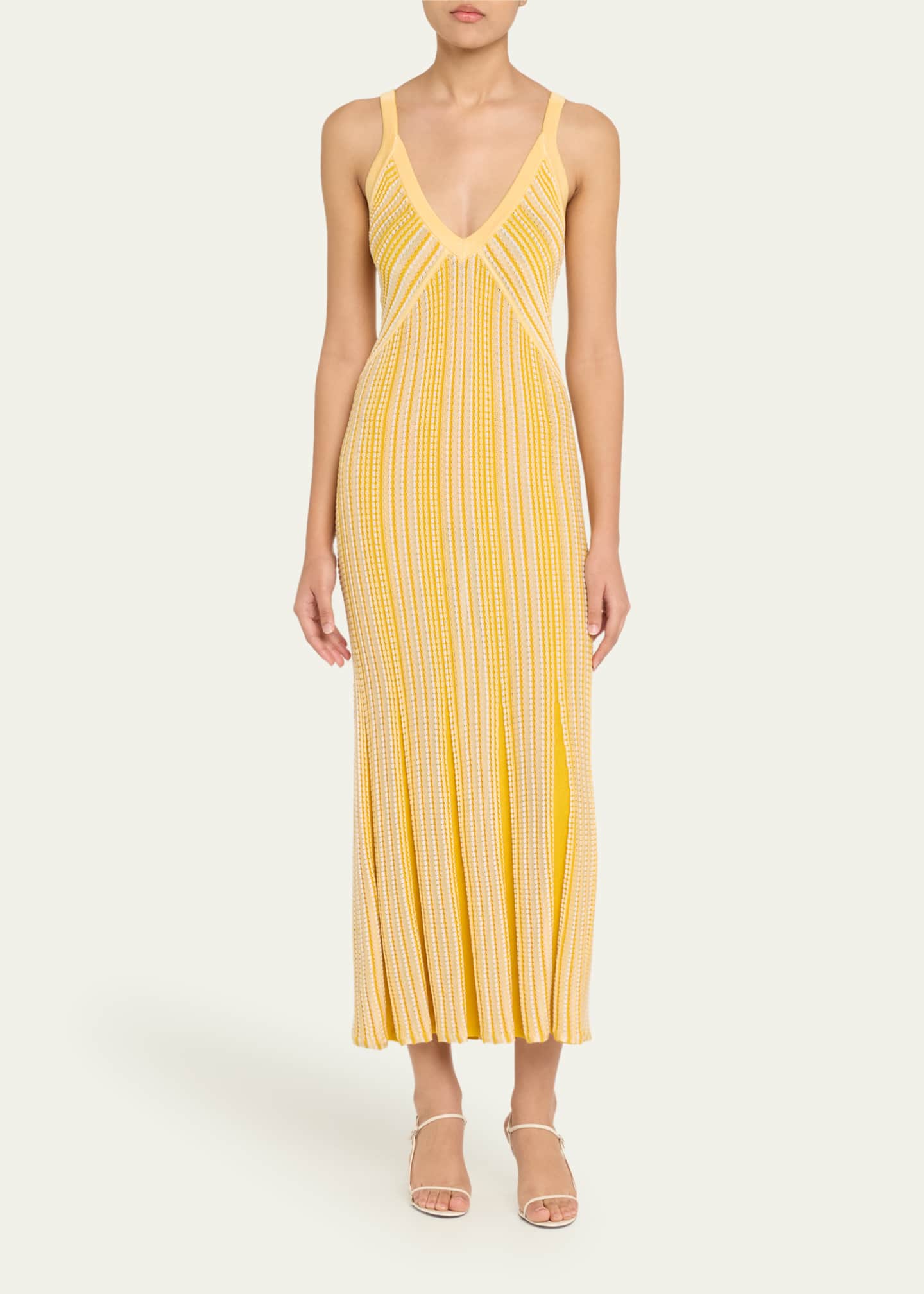 Ramy Brook Paetyn Striped Midi Dress Image 2 of 5