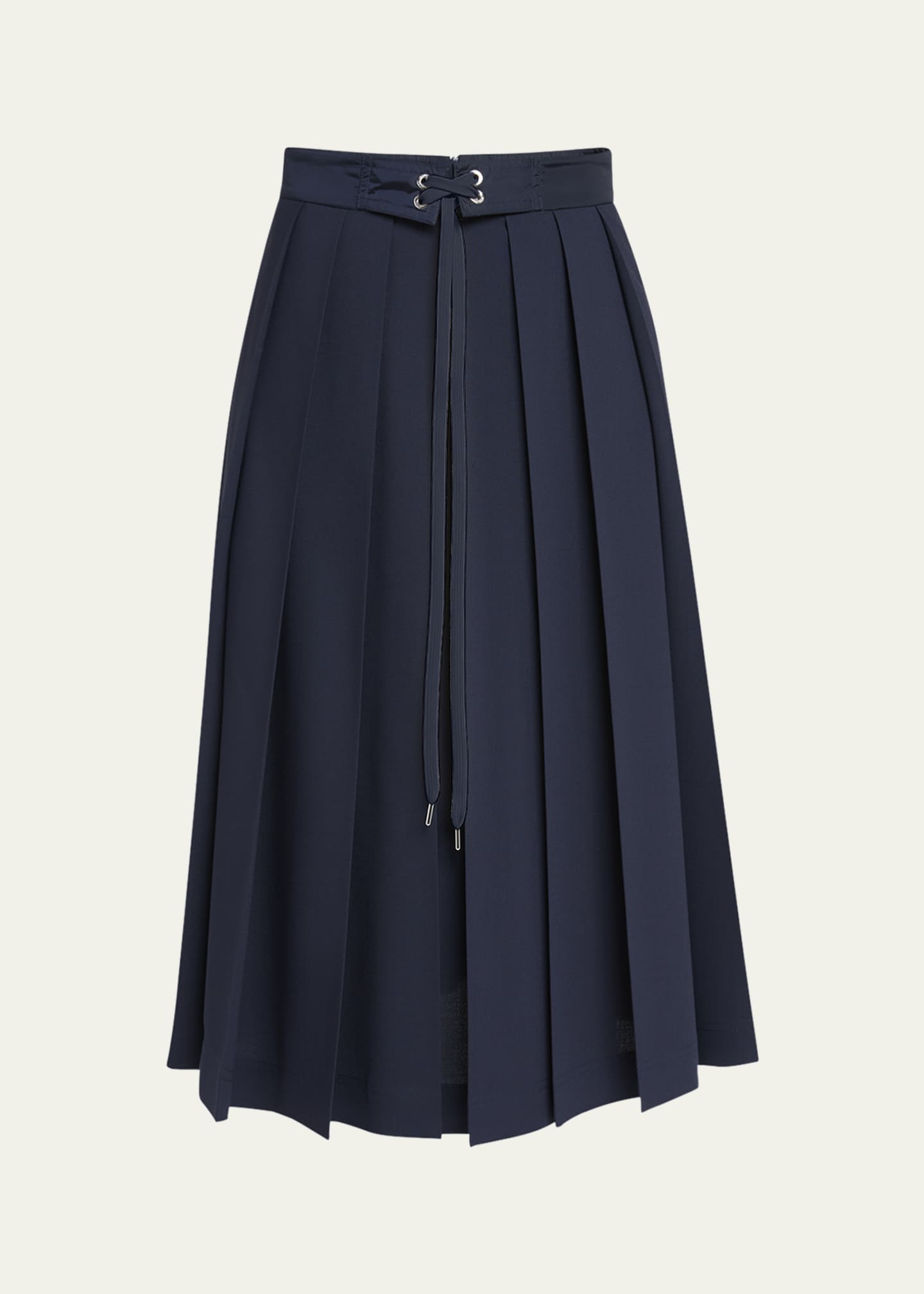 Moncler Pleated A-Line Midi Skirt Image 1 of 5