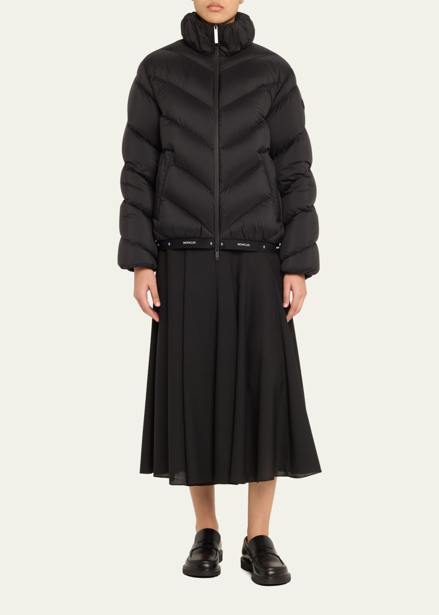 Moncler Grigan Quilted Down Logo Tape Jacket Image 2 of 5