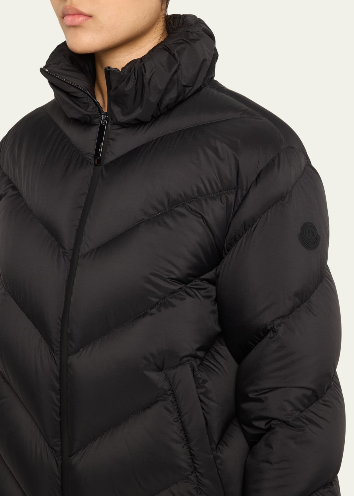 Moncler Grigan Quilted Down Logo Tape Jacket Image 5 of 5