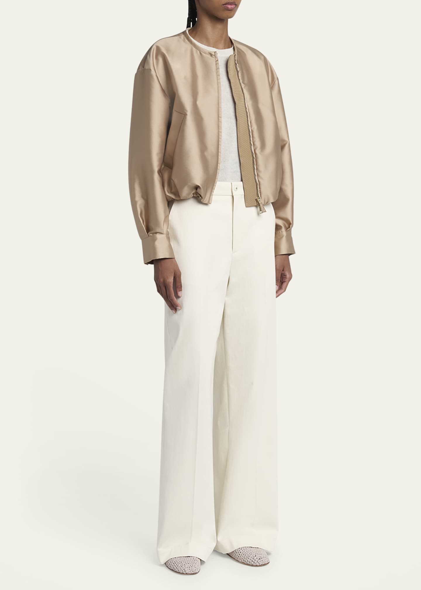Maupa Satin Bomber Jacket