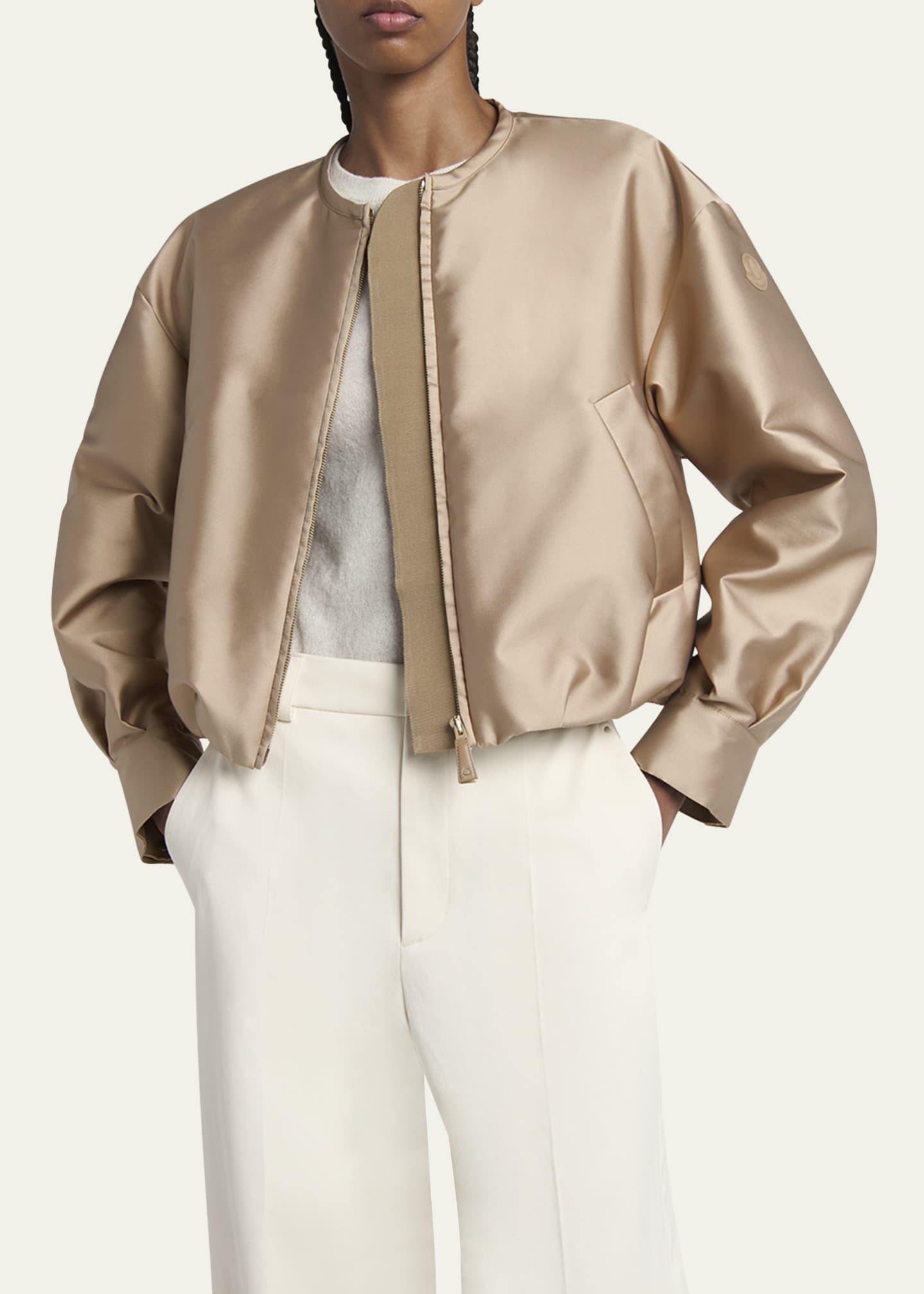 Maupa Satin Bomber Jacket