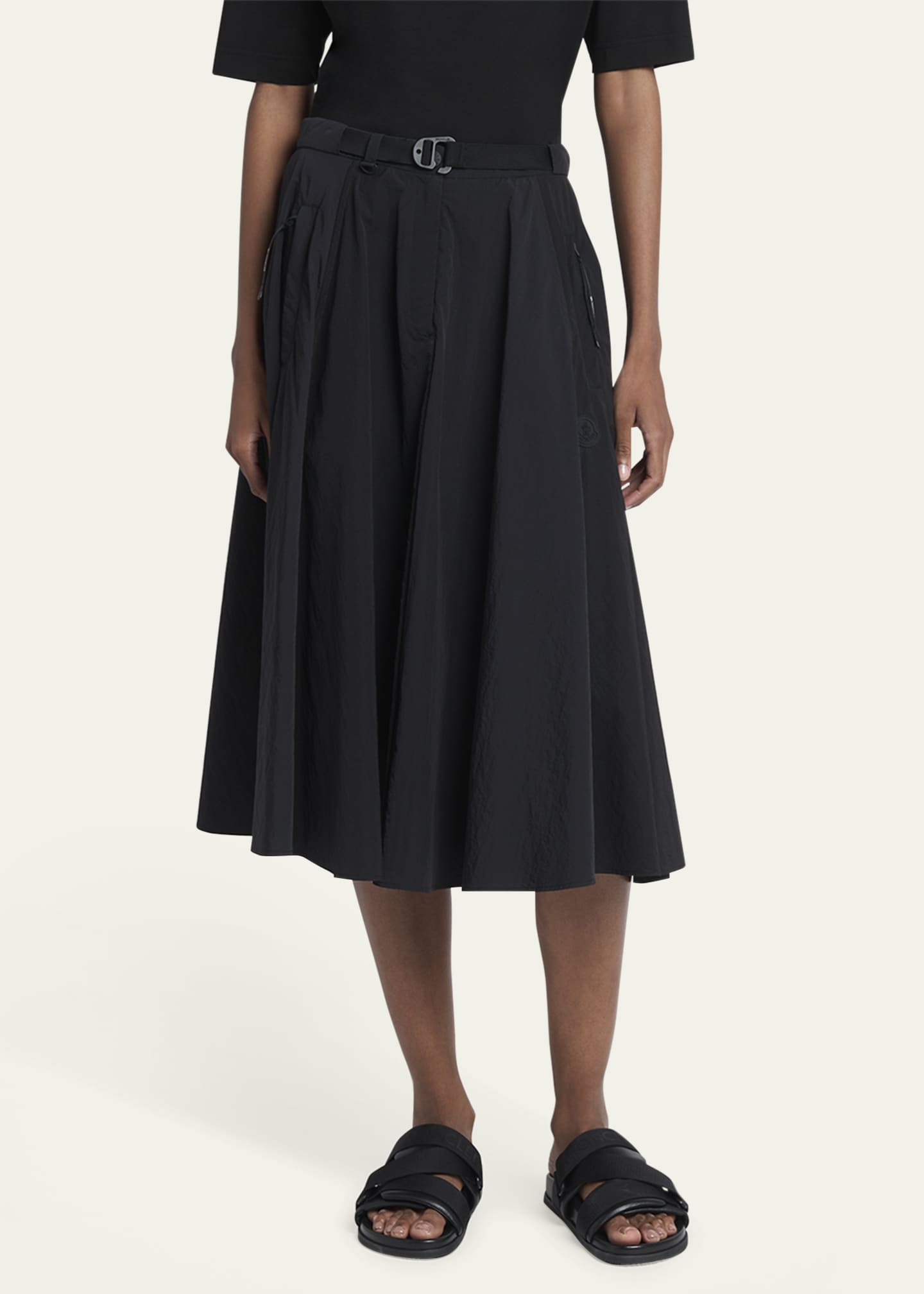 Moncler Nylon Midi Skirt Image 4 of 5