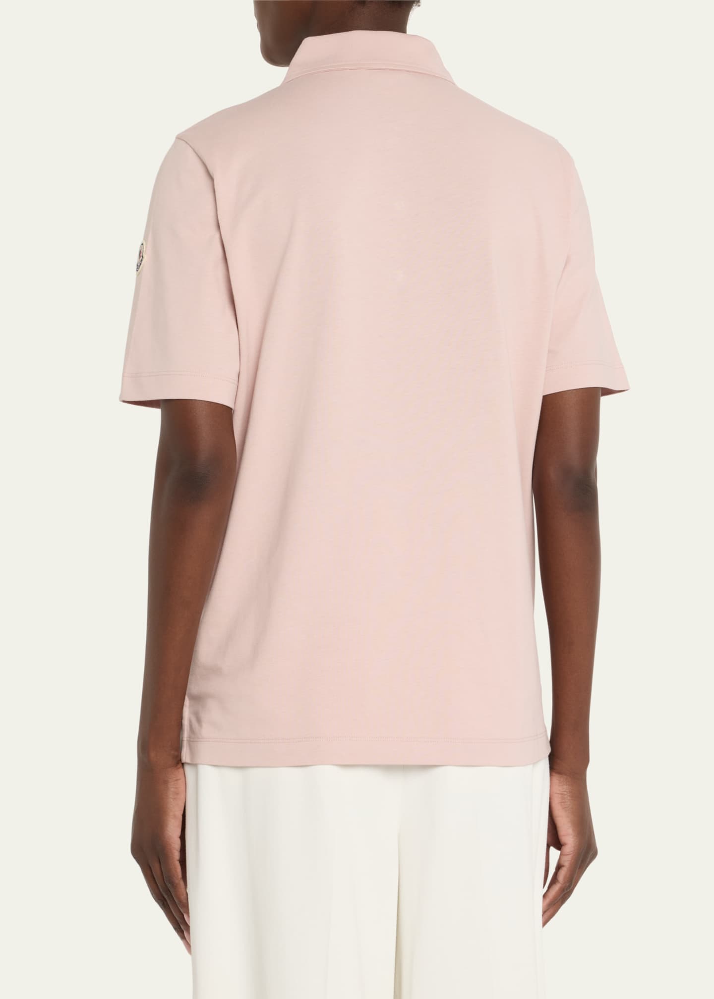Moncler Short-Sleeve Polo Shirt Image 3 of 5