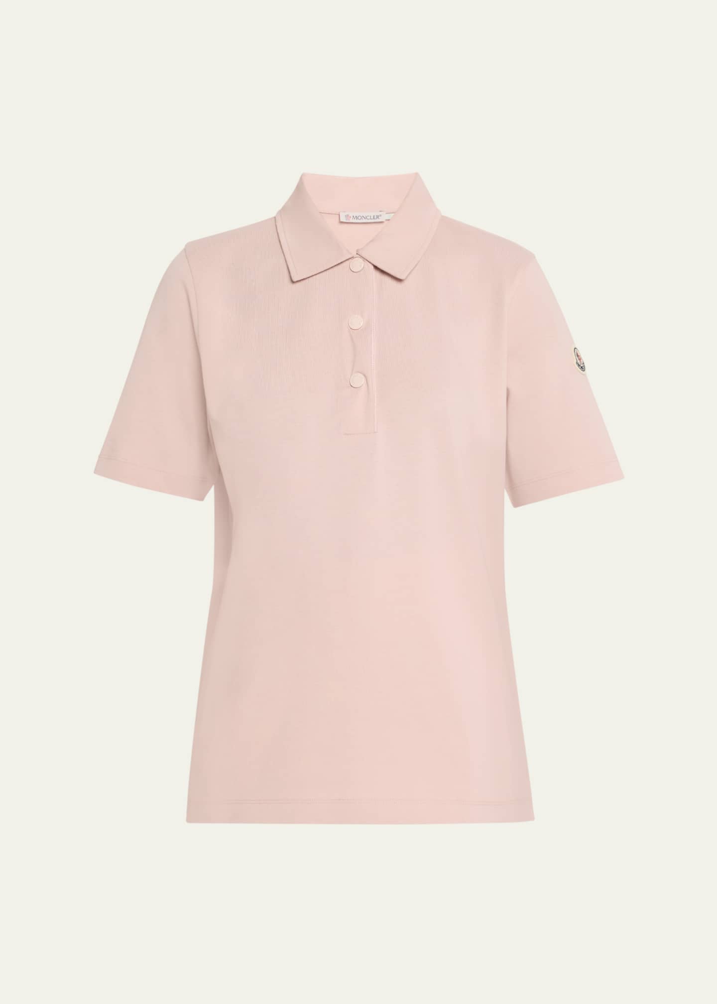 Moncler Short-Sleeve Polo Shirt Image 1 of 5
