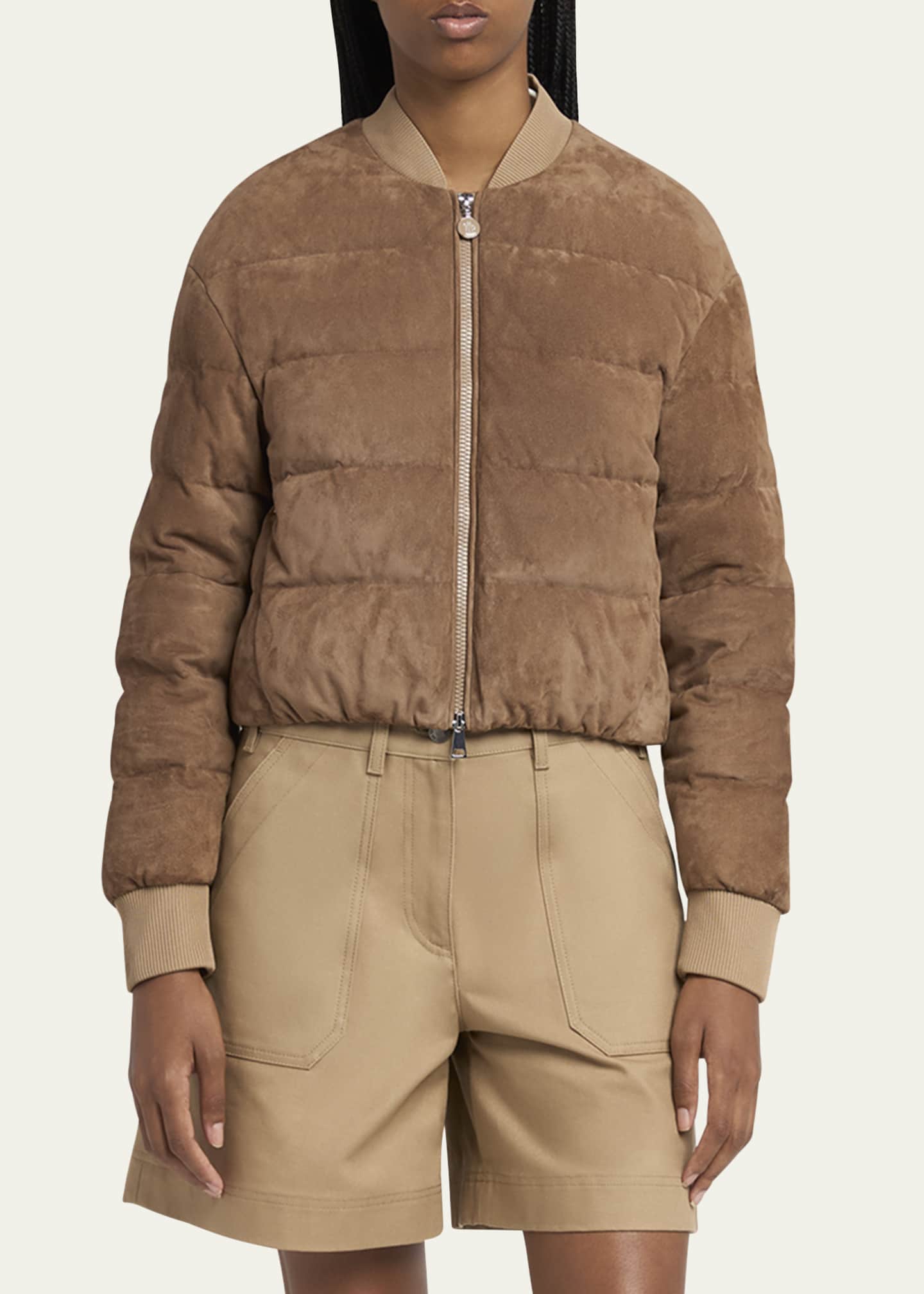 Pollet Suede Bomber Jacket