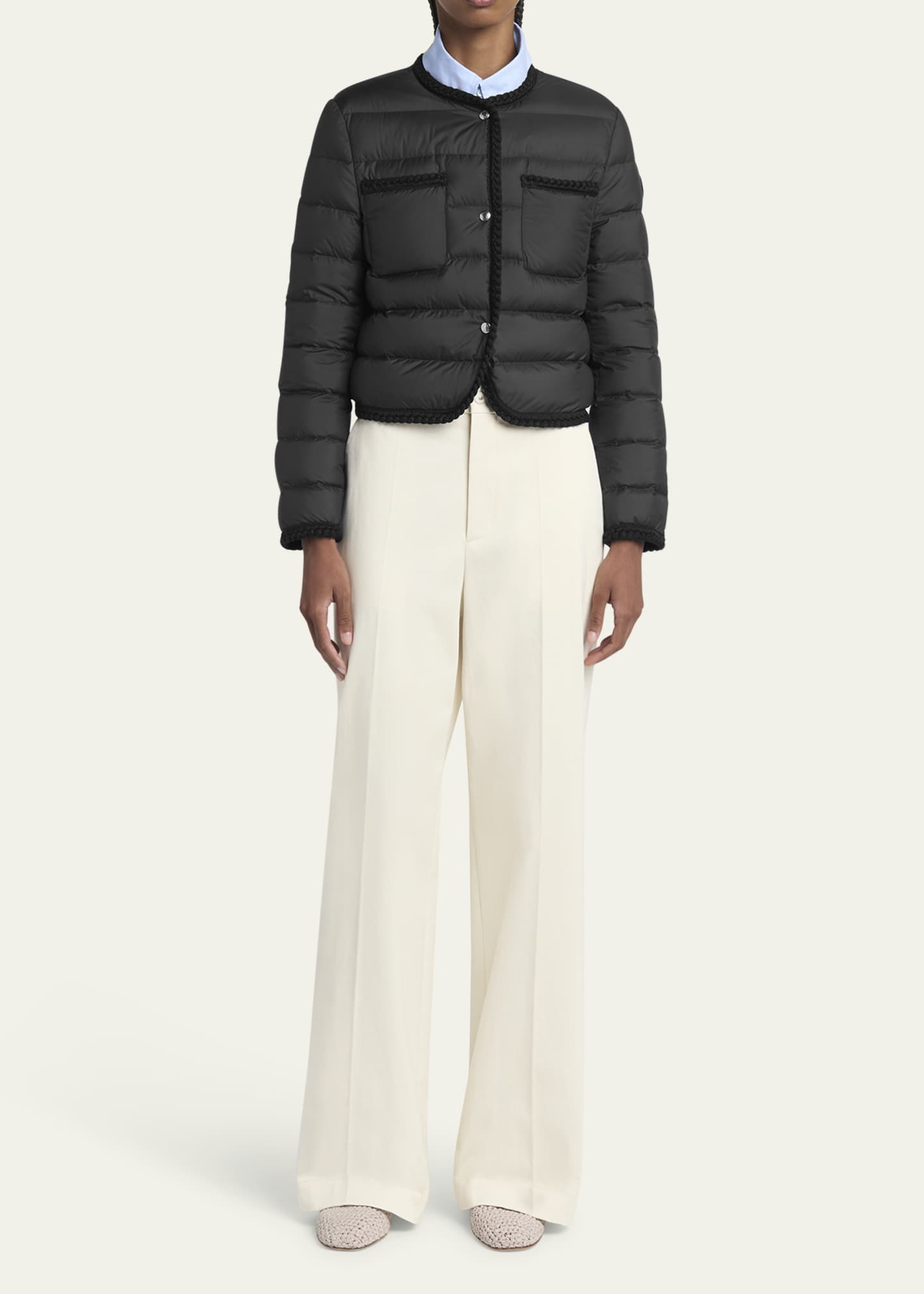 Moncler Gencay Braided Down Jacket Image 2 of 5