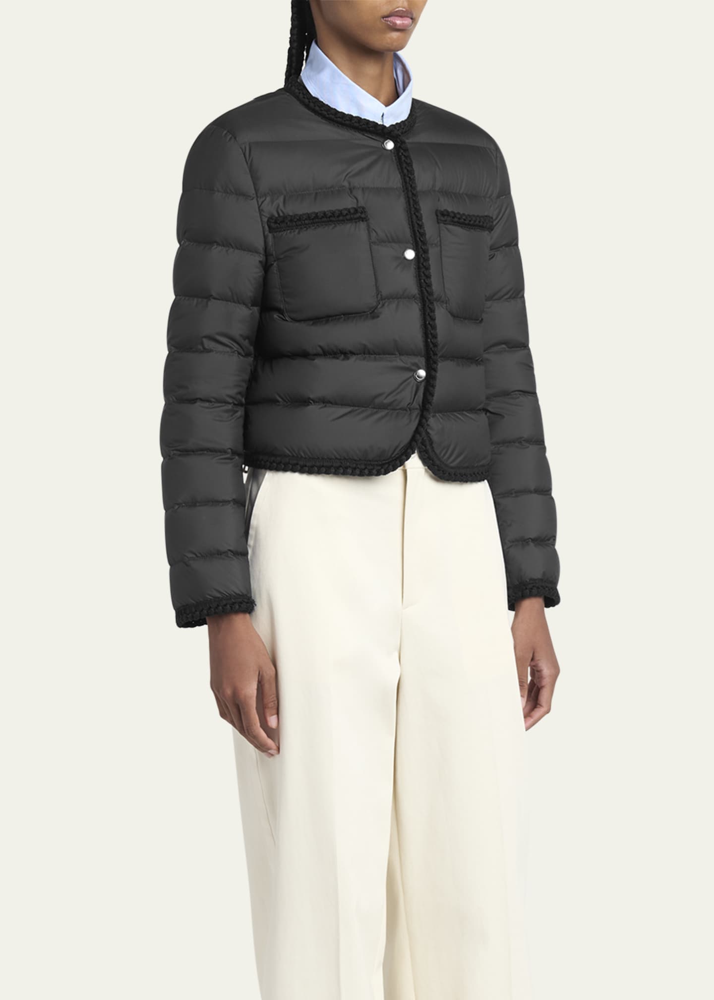 Moncler Gencay Braided Down Jacket Image 4 of 5