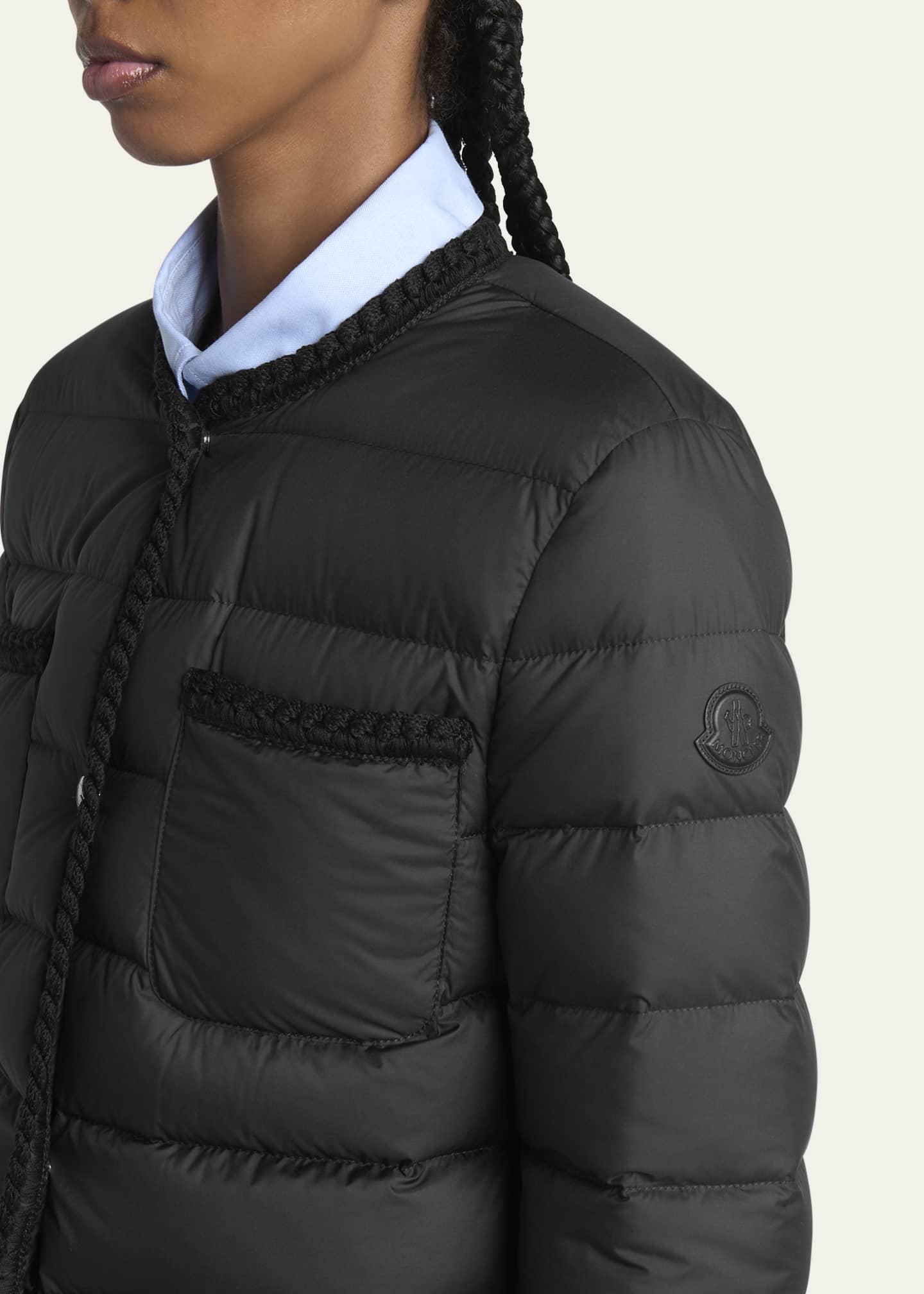 Moncler Gencay Braided Down Jacket Image 5 of 5
