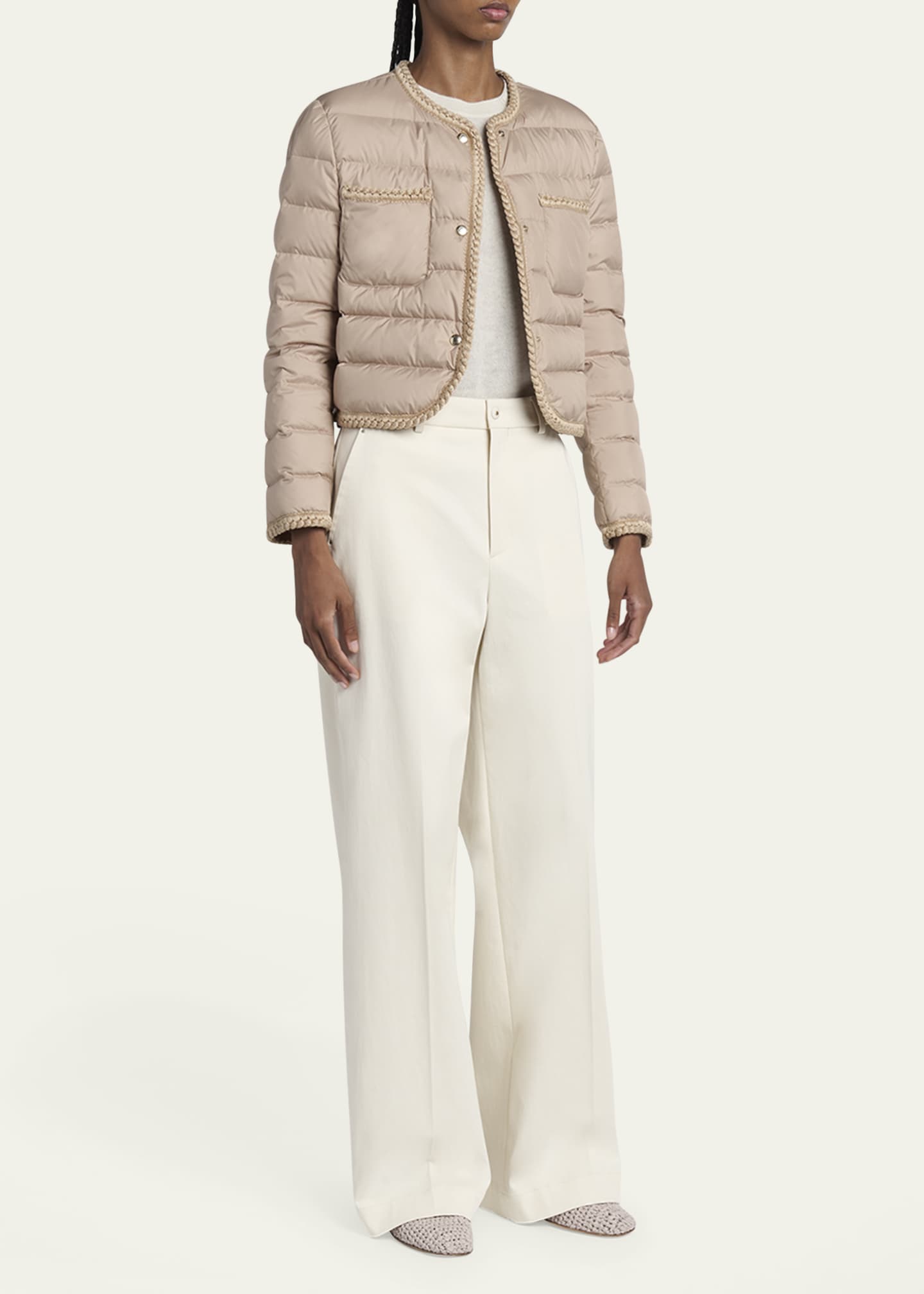 Moncler Gencay Braided Down Jacket Image 2 of 5