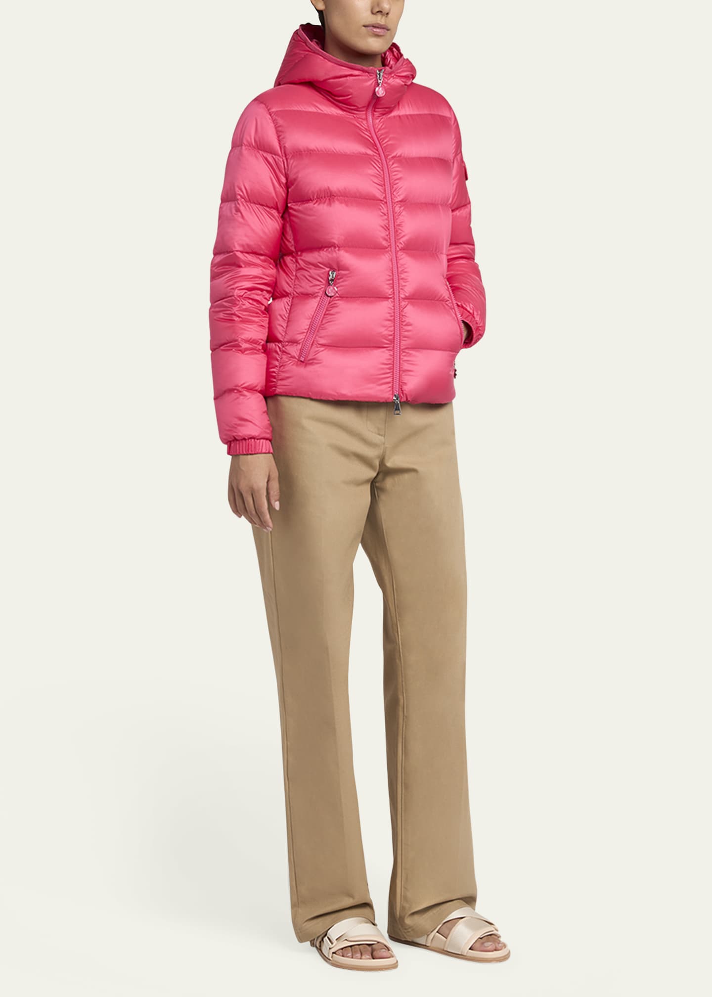 Moncler Gles Hooded Down Jacket Image 2 of 5
