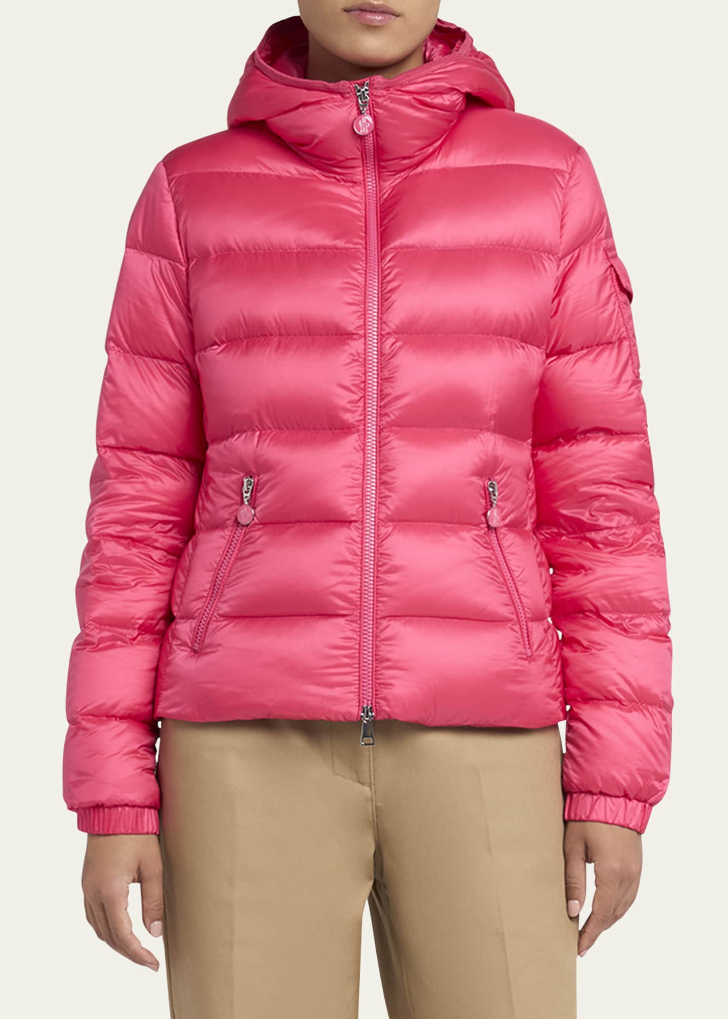 Moncler Gles Hooded Down Jacket Image 4 of 5