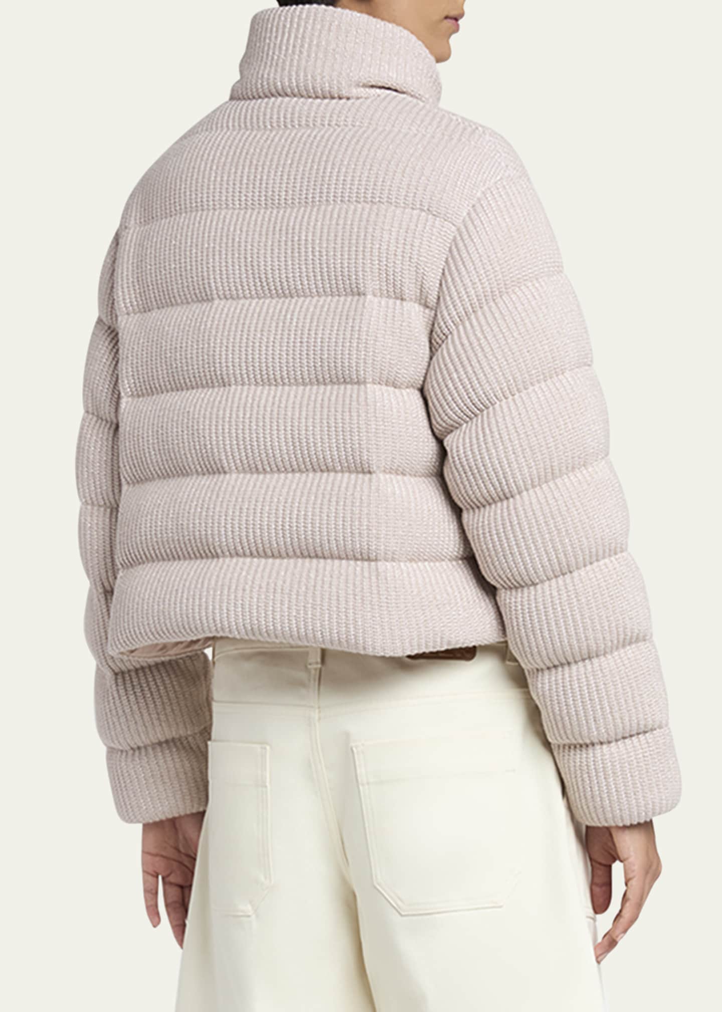 Moncler Thoiry Sparkly Down Puffer Jacket Image 3 of 5