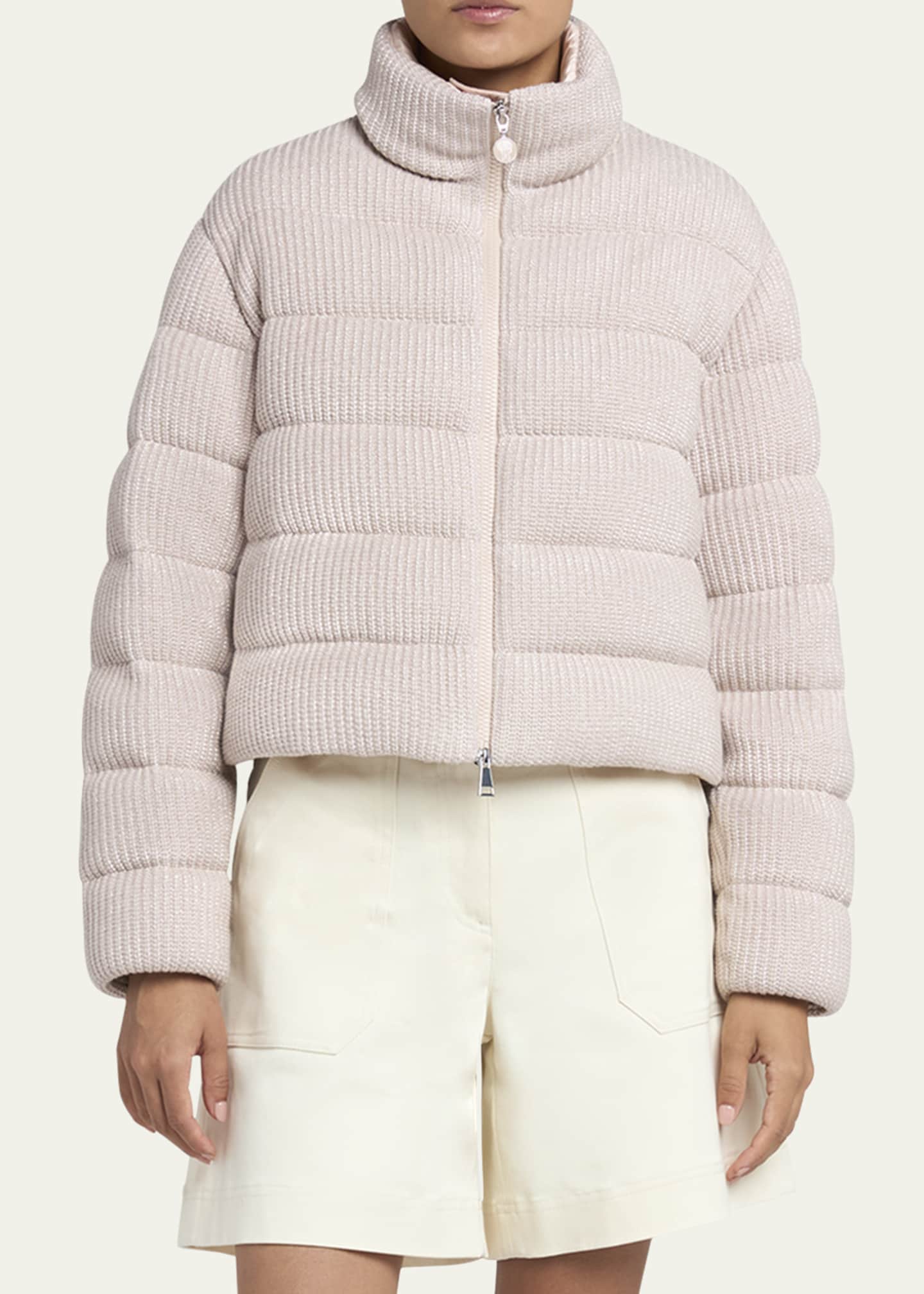 Moncler Thoiry Sparkly Down Puffer Jacket Image 4 of 5