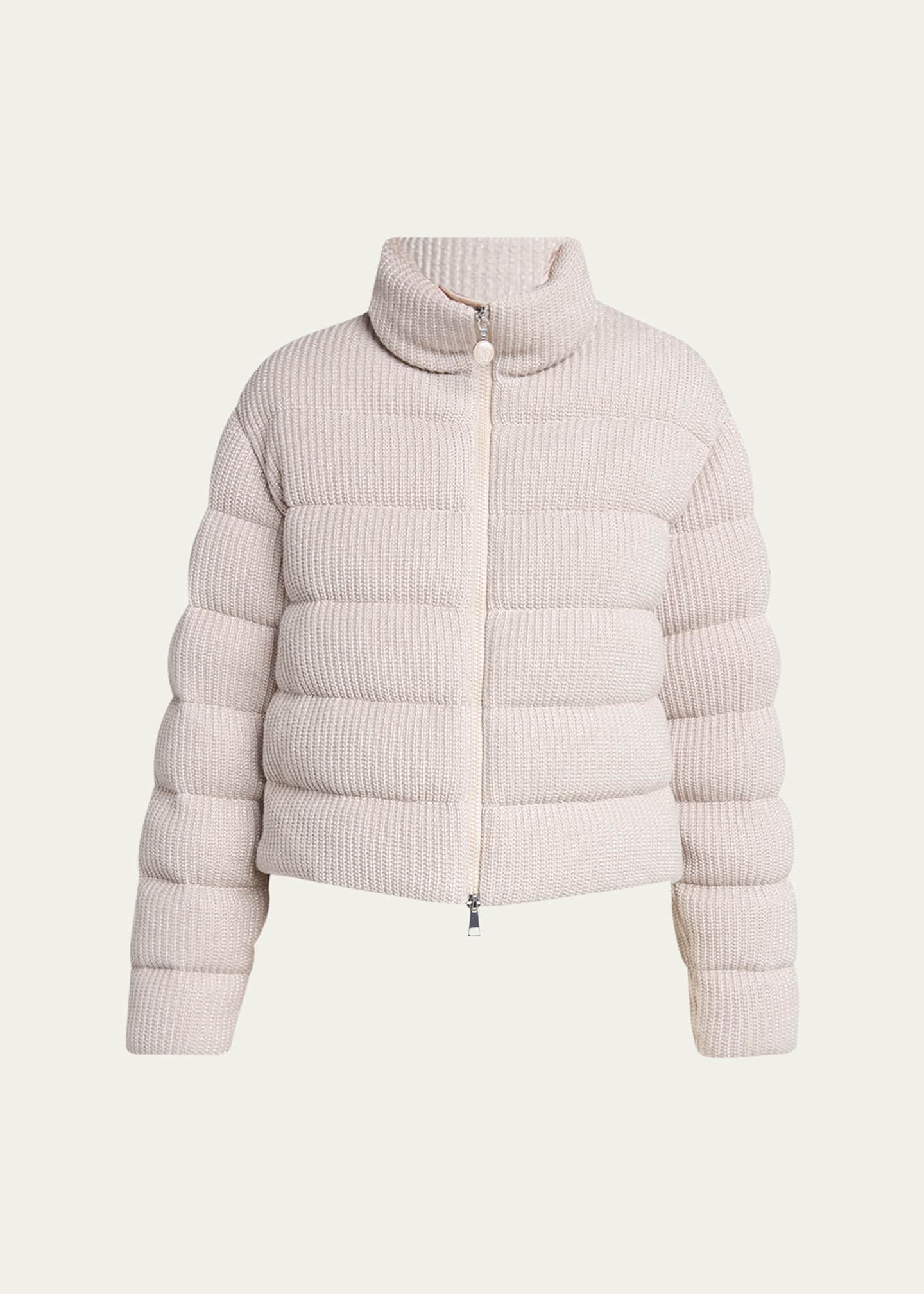 Moncler Thoiry Sparkly Down Puffer Jacket Image 1 of 5