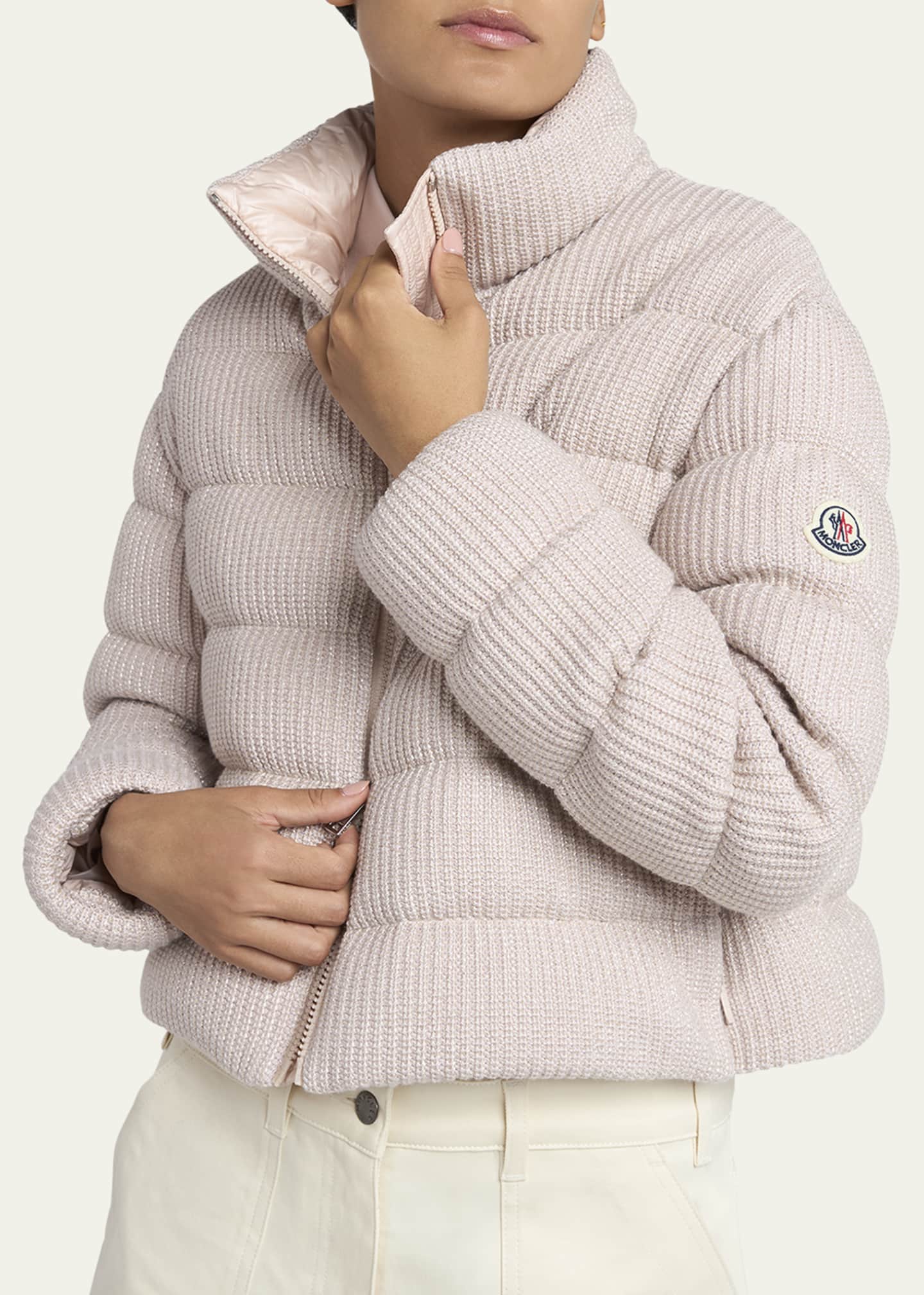 Moncler Thoiry Sparkly Down Puffer Jacket Image 5 of 5