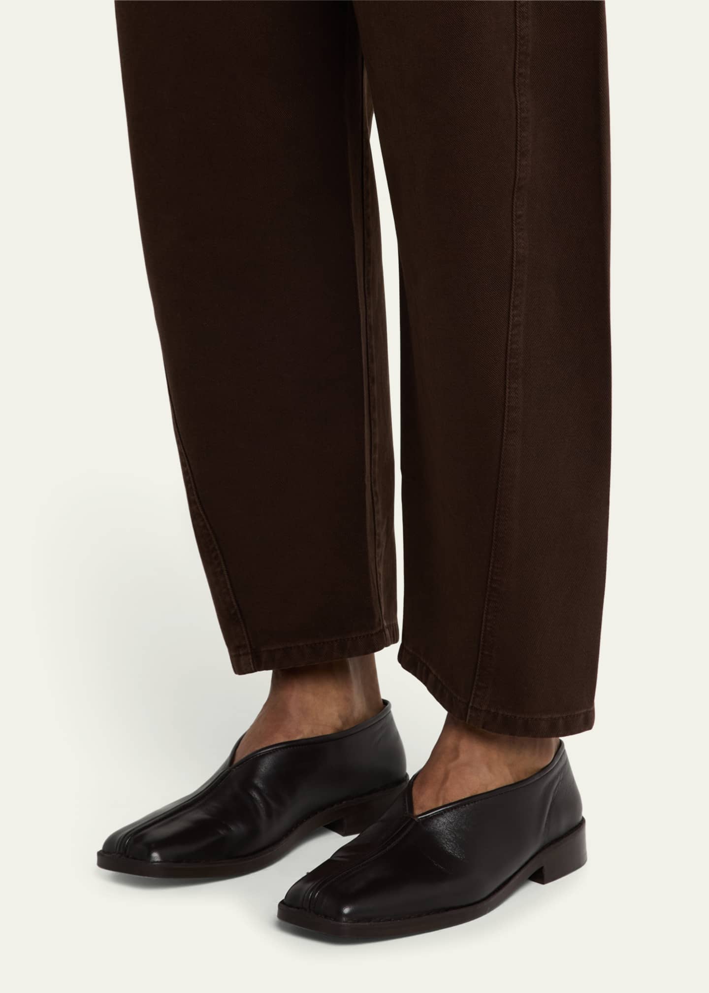 LEMAIRE Men's Smooth Napa Leather Slippers Image 2 of 6