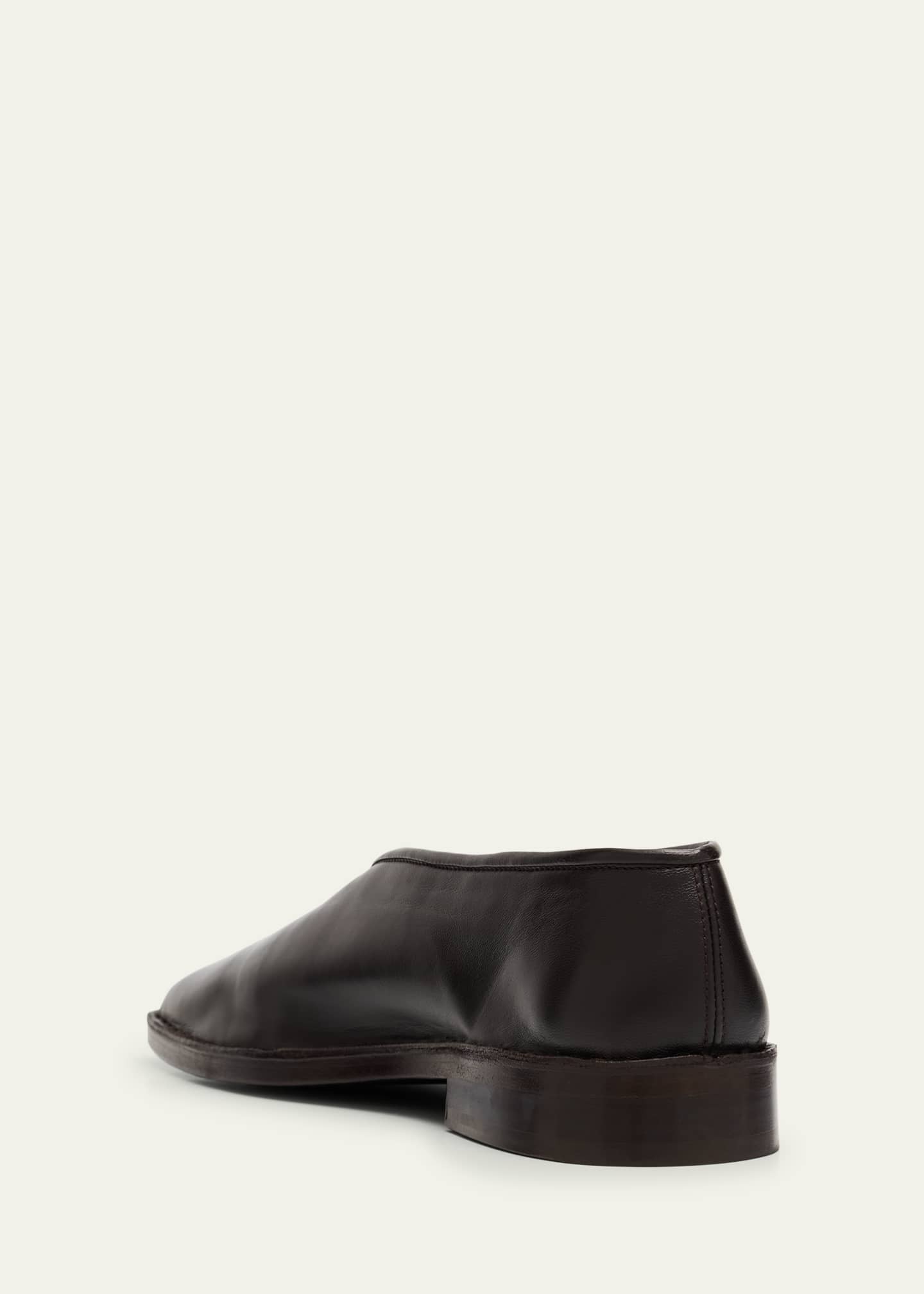 LEMAIRE Men's Smooth Napa Leather Slippers Image 4 of 6