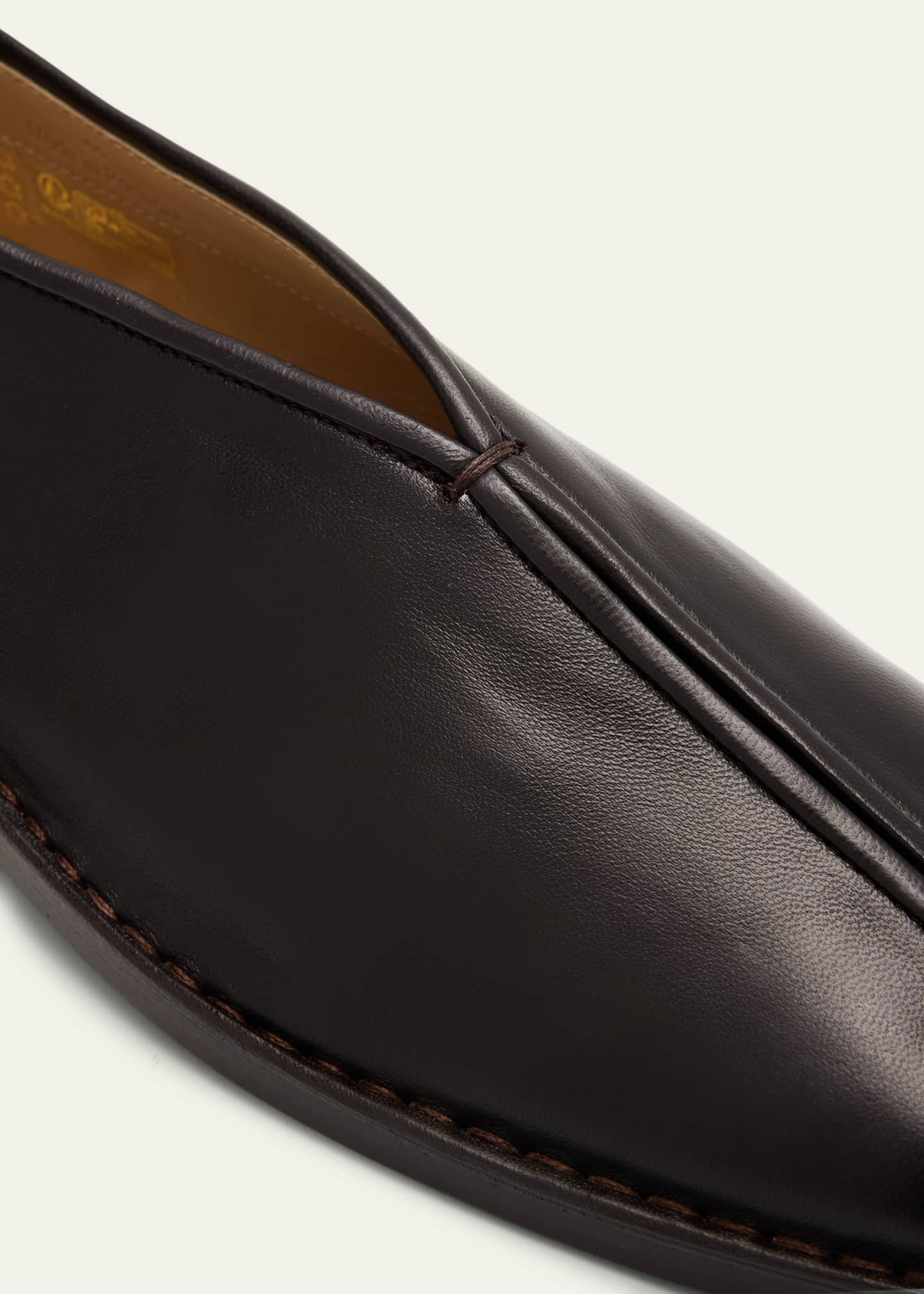 LEMAIRE Men's Smooth Napa Leather Slippers Image 5 of 6