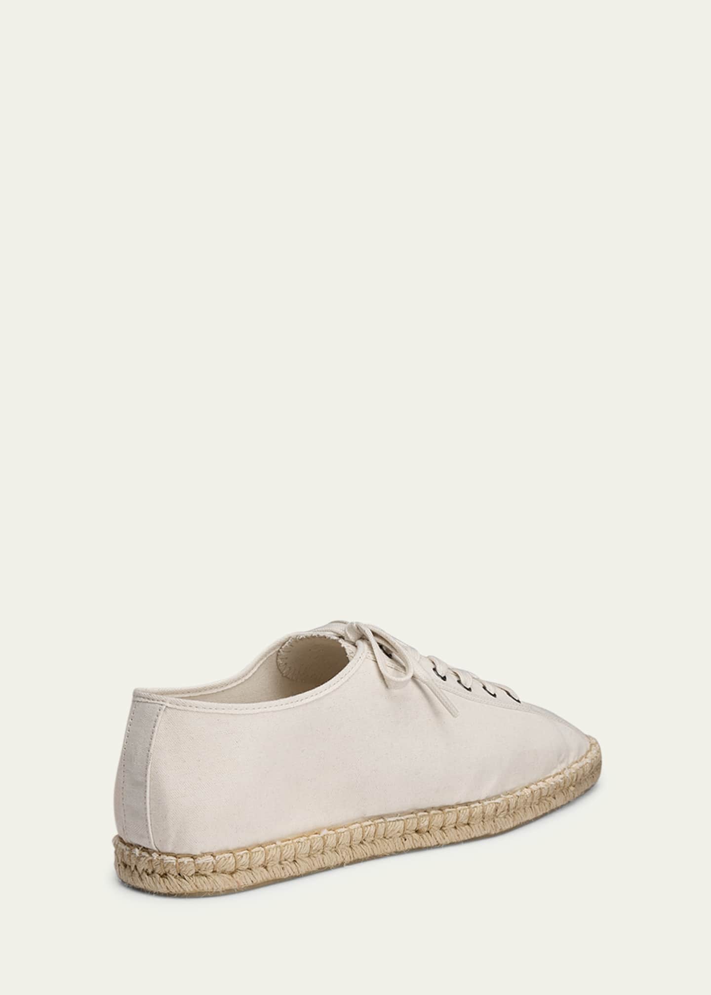 LEMAIRE Men's Canvas Lace-Up Espadrilles Image 2 of 2