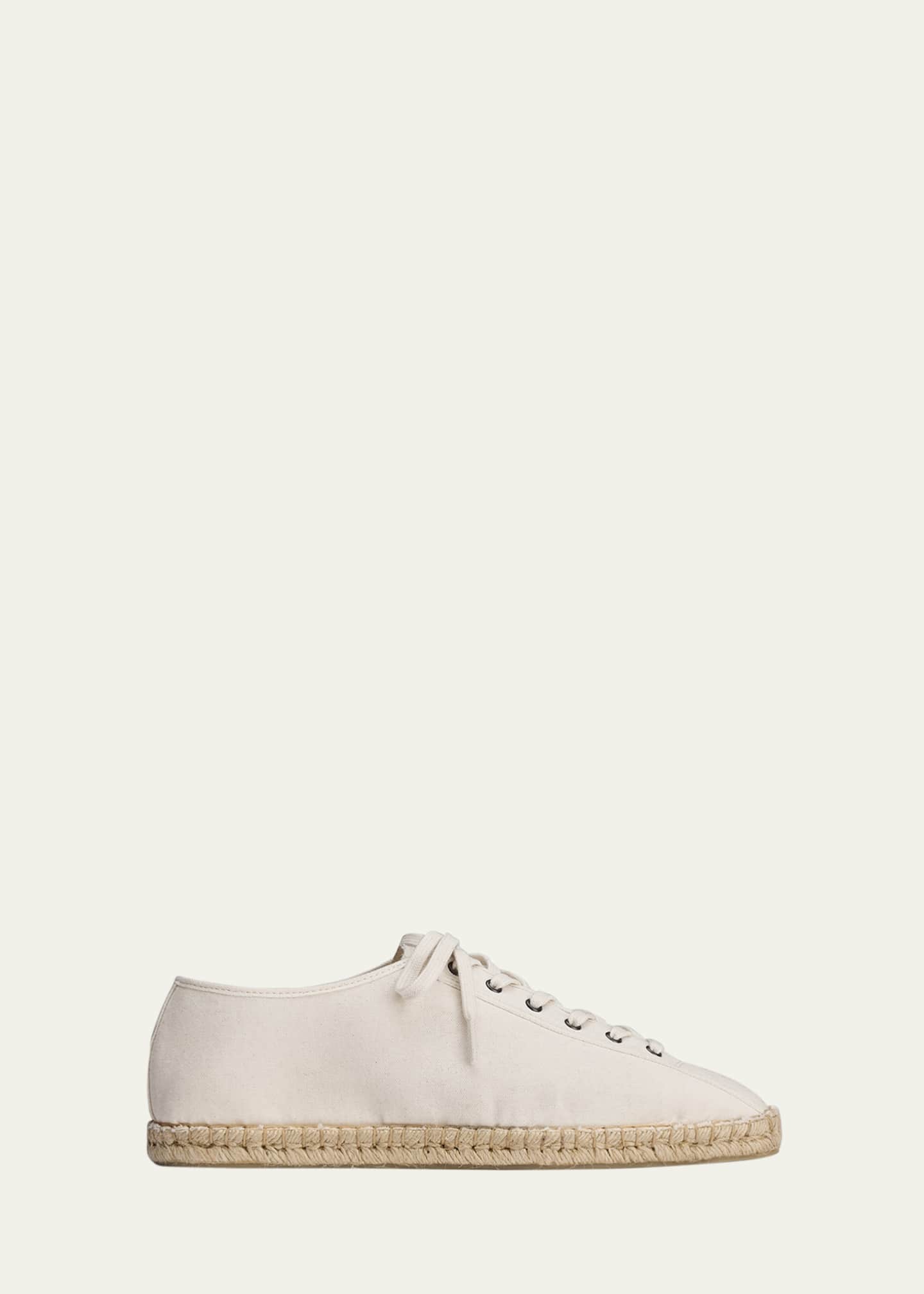 LEMAIRE Men's Canvas Lace-Up Espadrilles Image 1 of 2