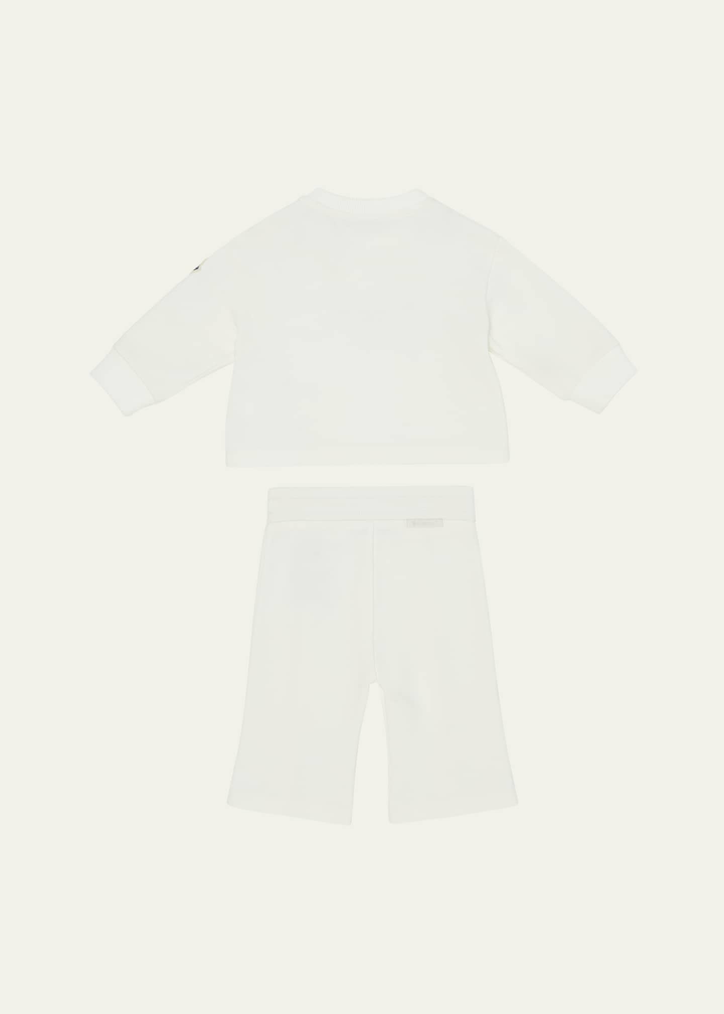 Moncler Girl's Two-Piece Set W/ Logo-Script, Size 9M-3 Image 2 of 3
