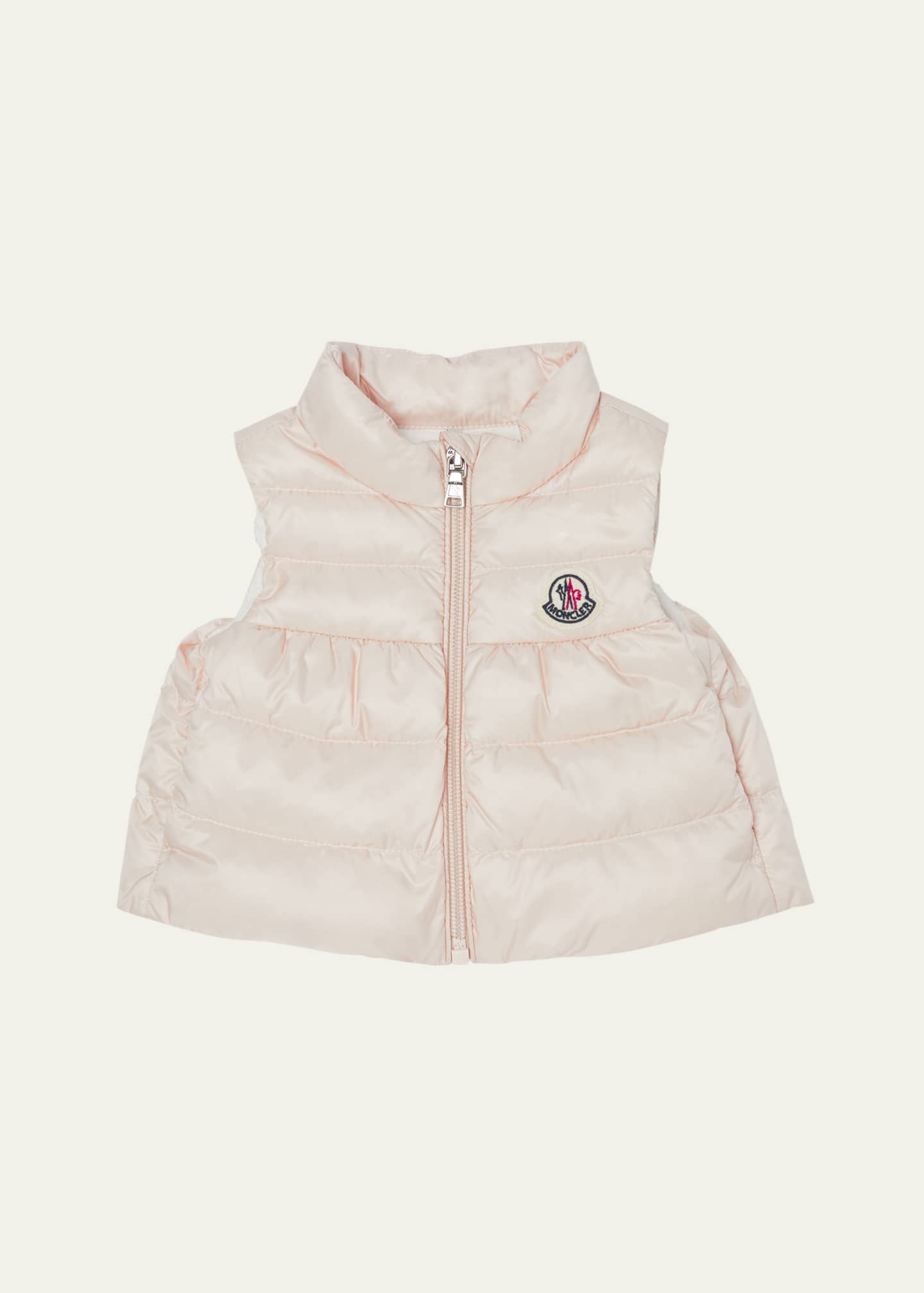 Moncler Girl's Hiva Down Puffer Vest, Size 6M-3 Image 1 of 3
